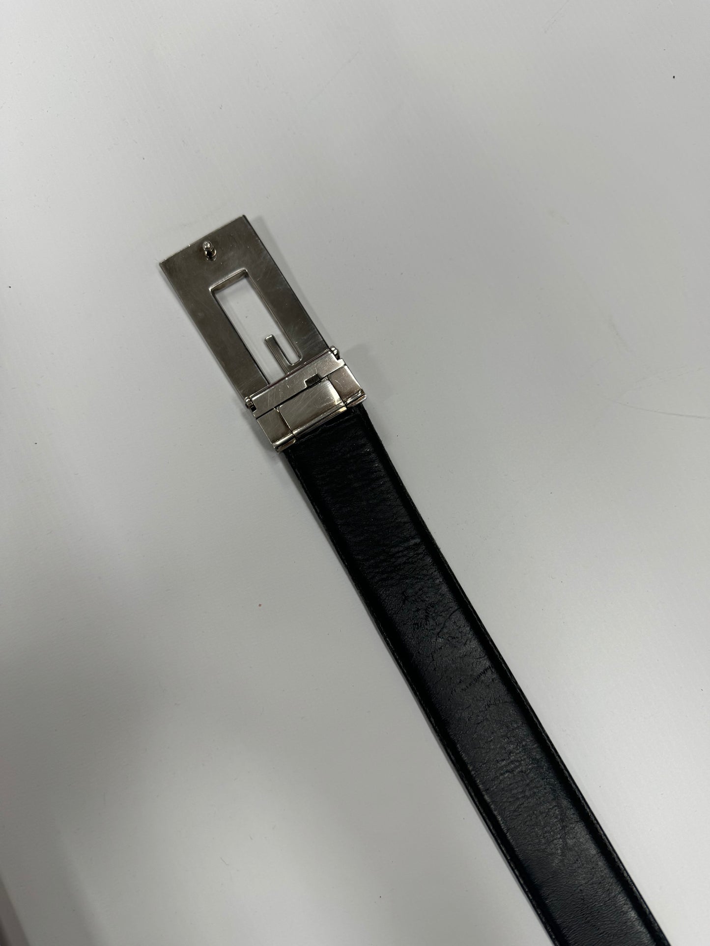 Gucci G buckle belt (S)