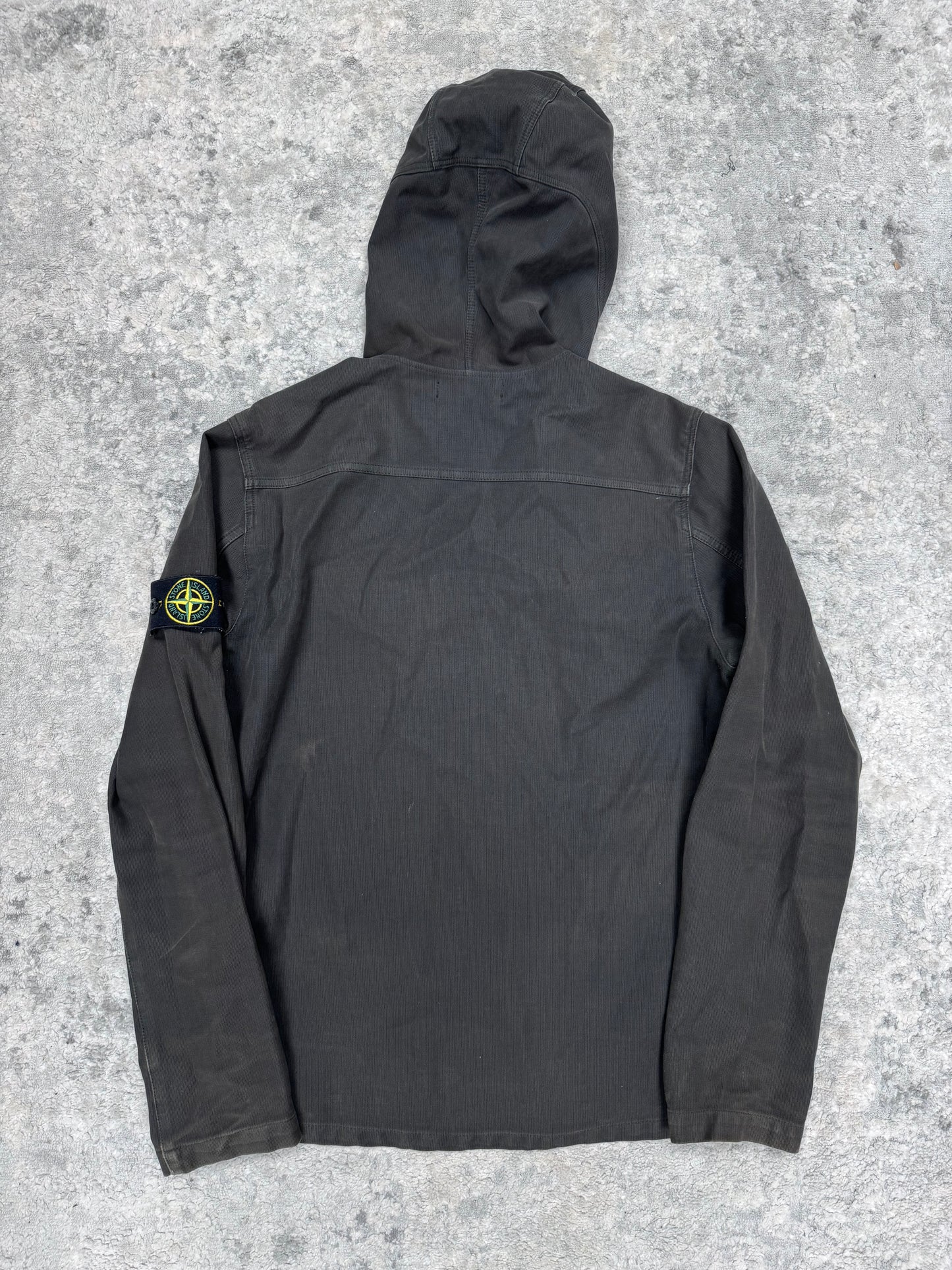 Stone island hooded over shirt (M)