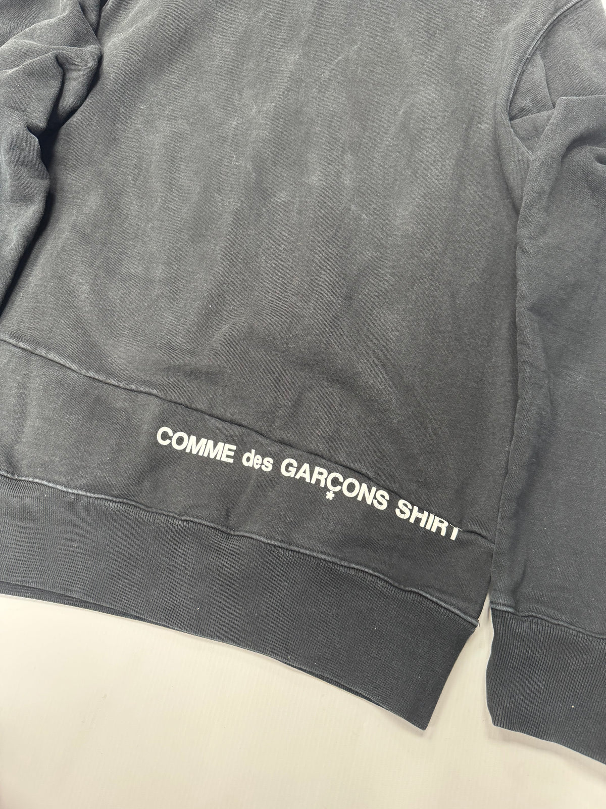 Supreme x comme des garçon split box logo hoodie (M)