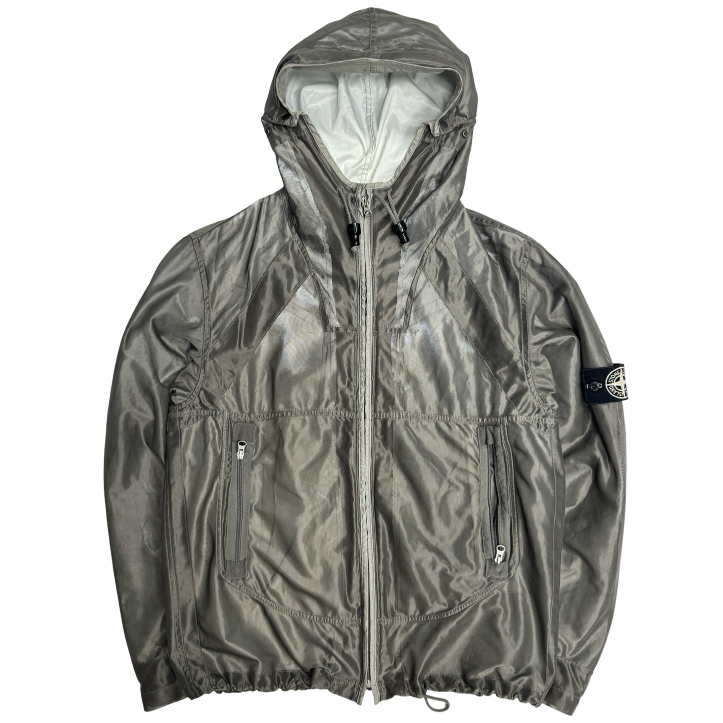 Stone island mesh reflective jacket (L)