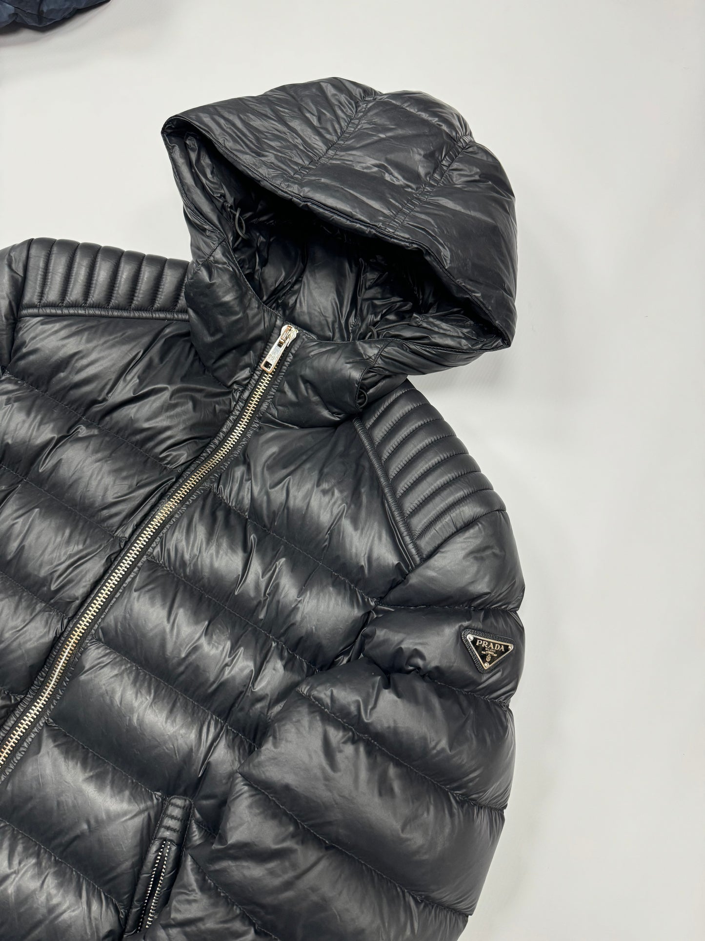 Prada Milano biker style down jacket (L)