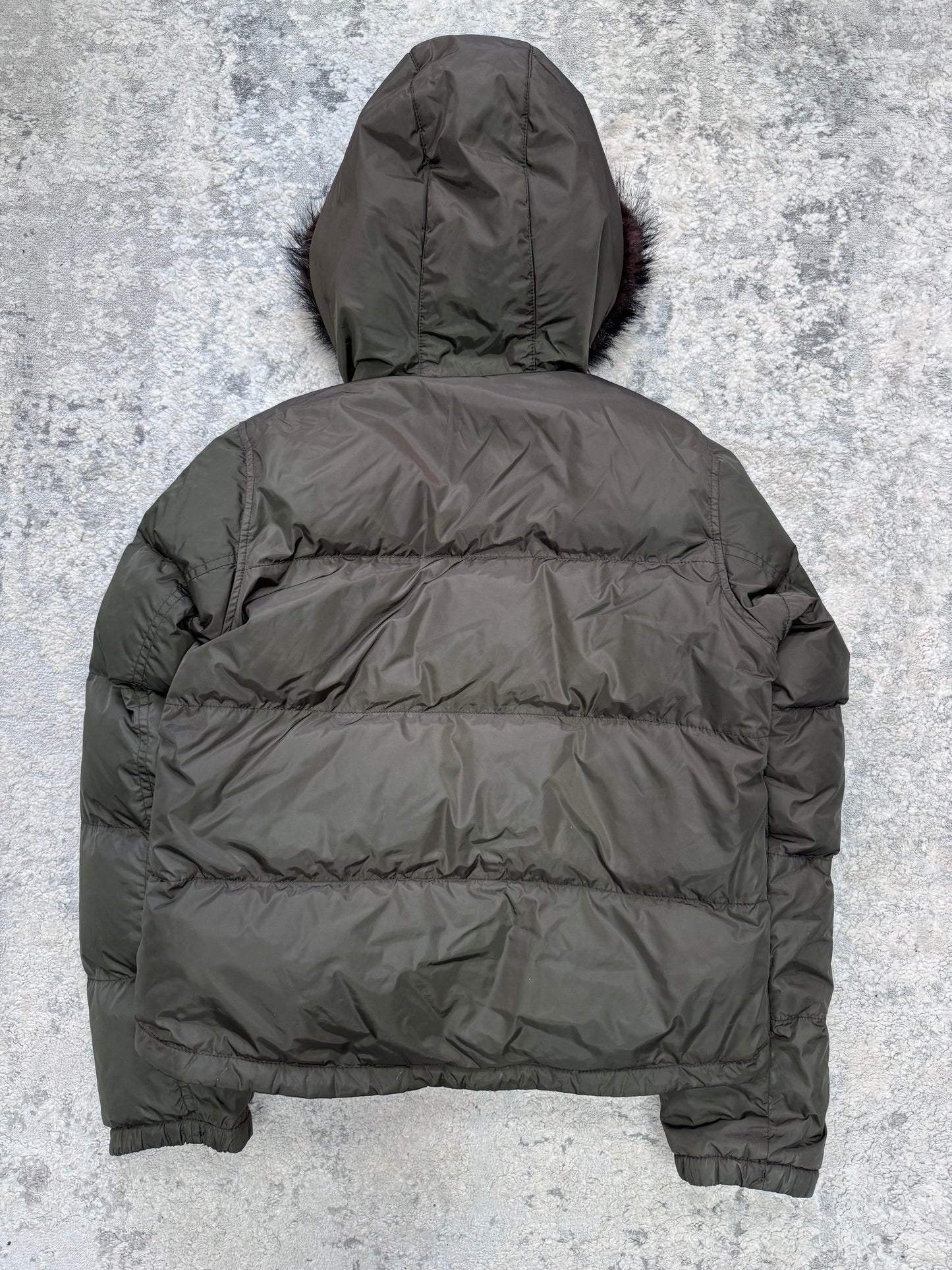 Prada sport fur hood jacket (S)