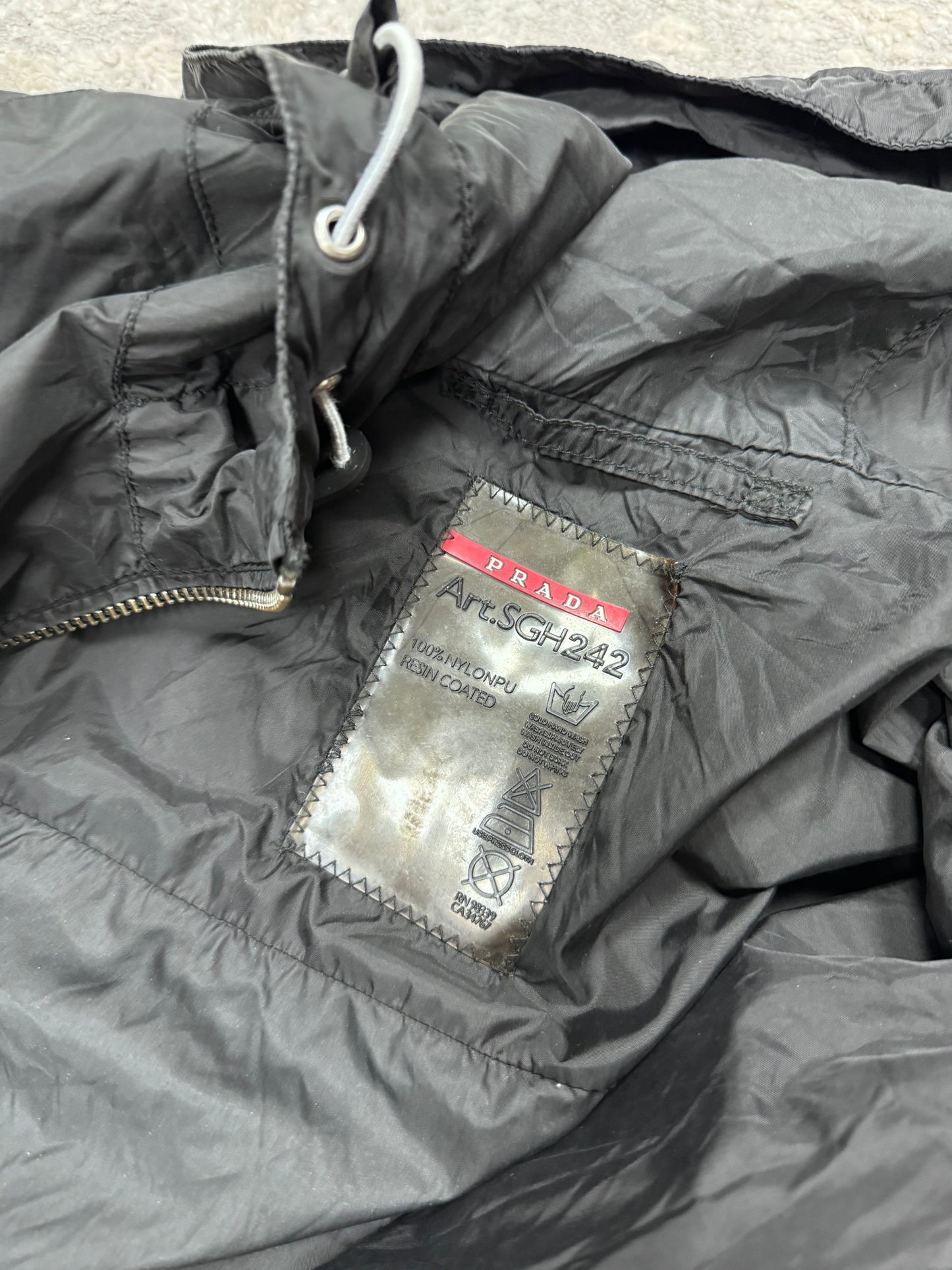 Prada Milano nylon windbreaker (XL)