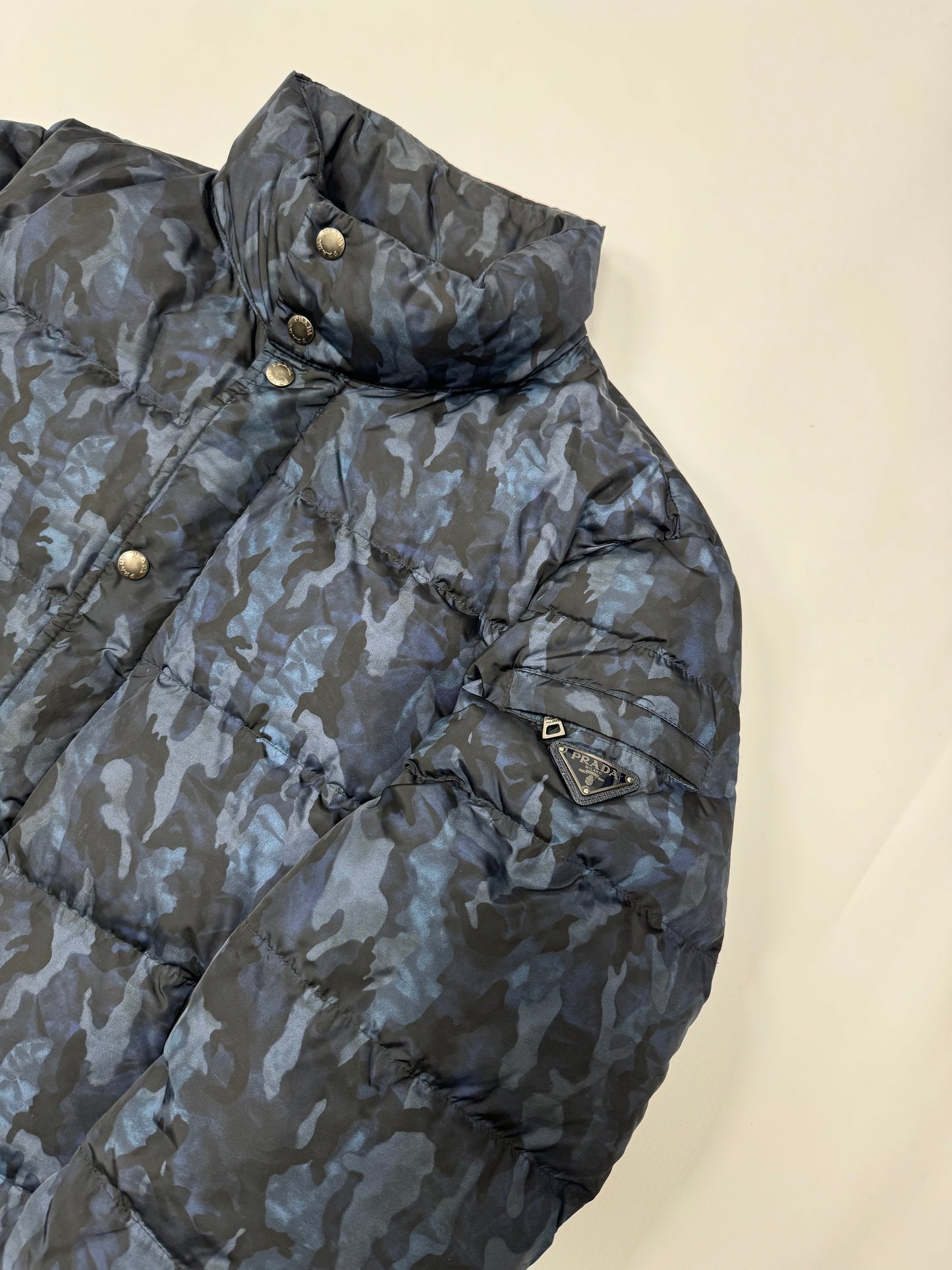 Prada Milano camo down puffer jacket (L)