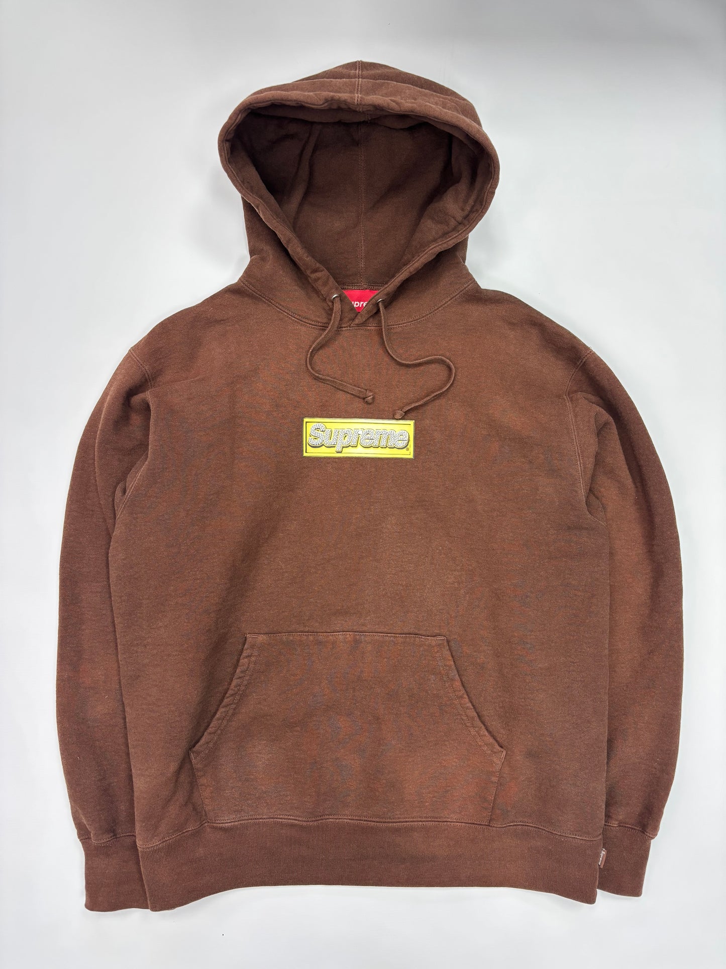 Supreme bling box logo hoodie (M)