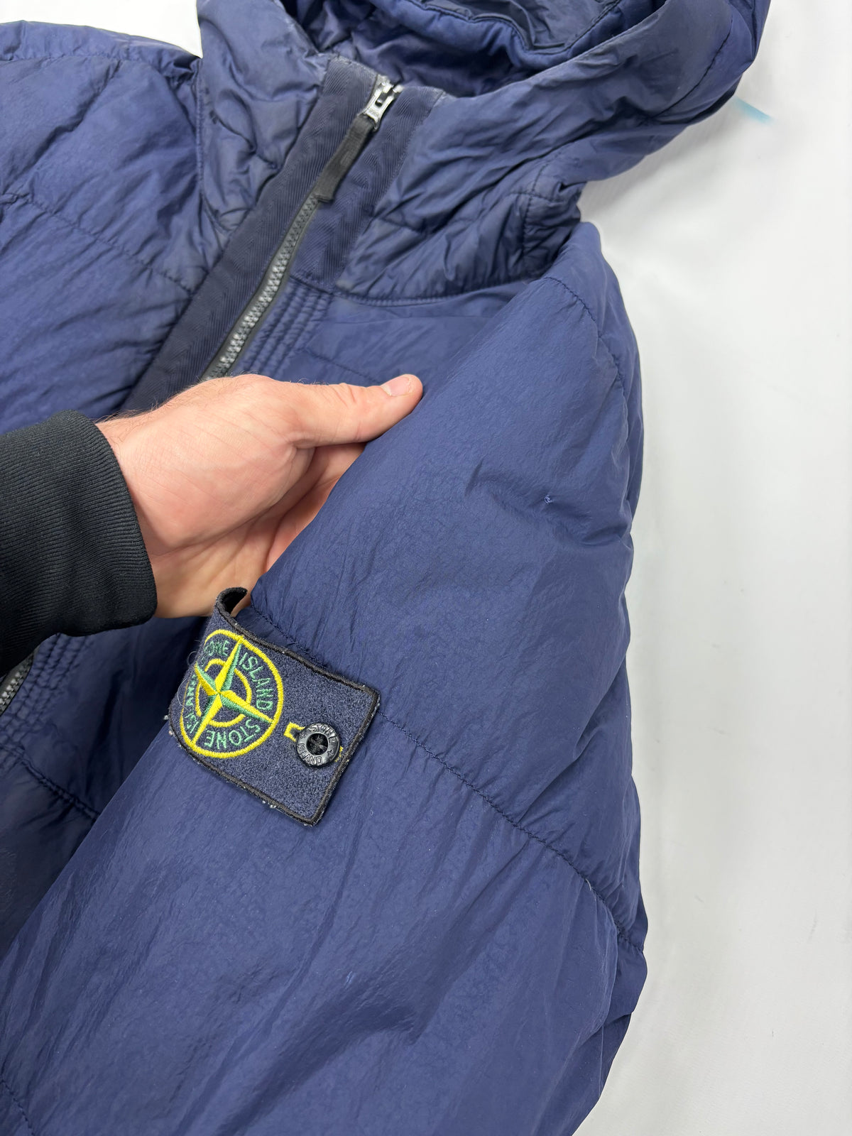 Stone island garment dyed down jacket (L)