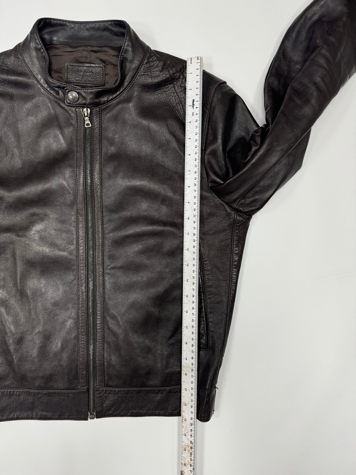 Prada Milano leather jacket (M)