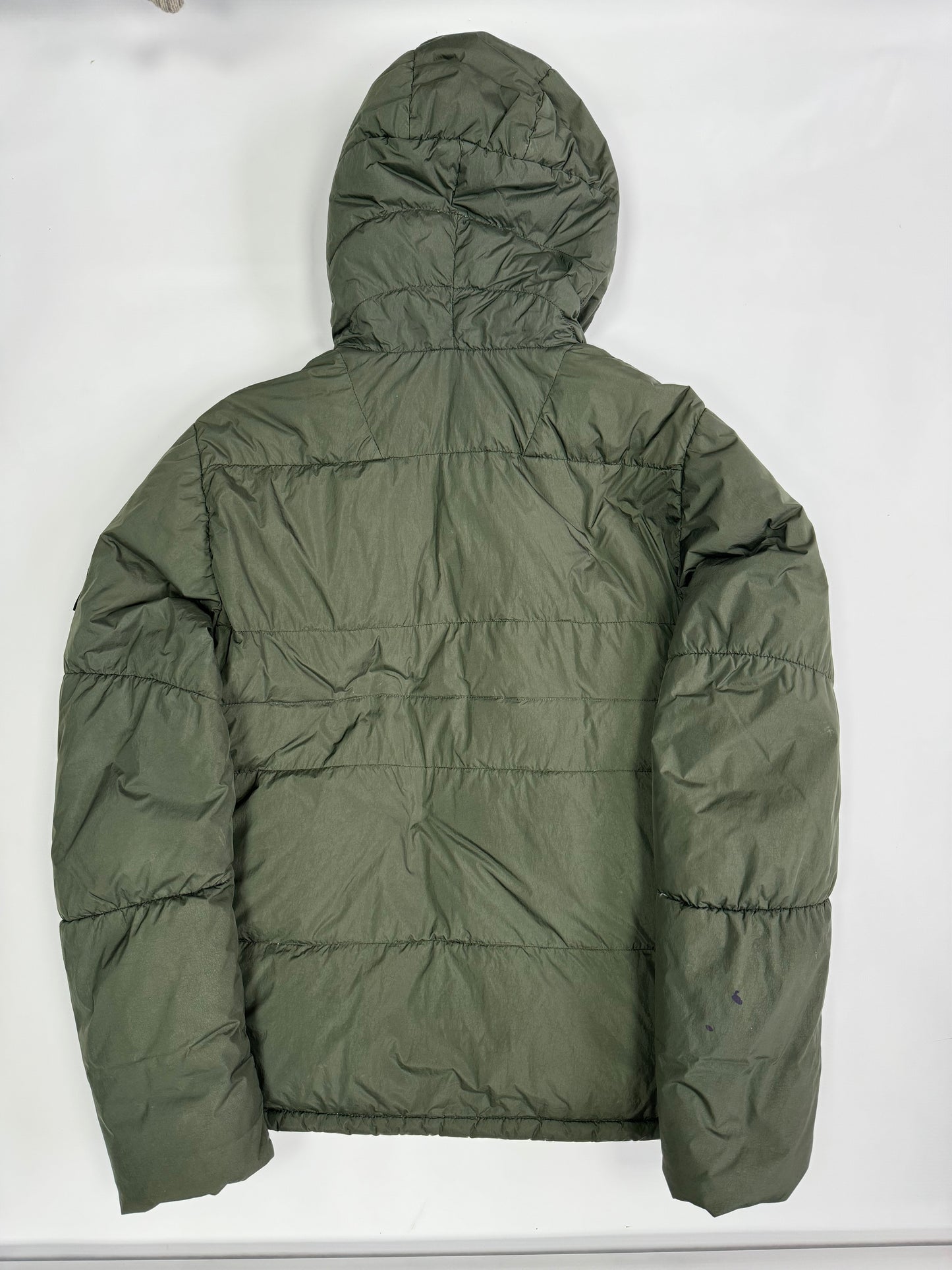 Stone island crinkle reps down jacket (L)