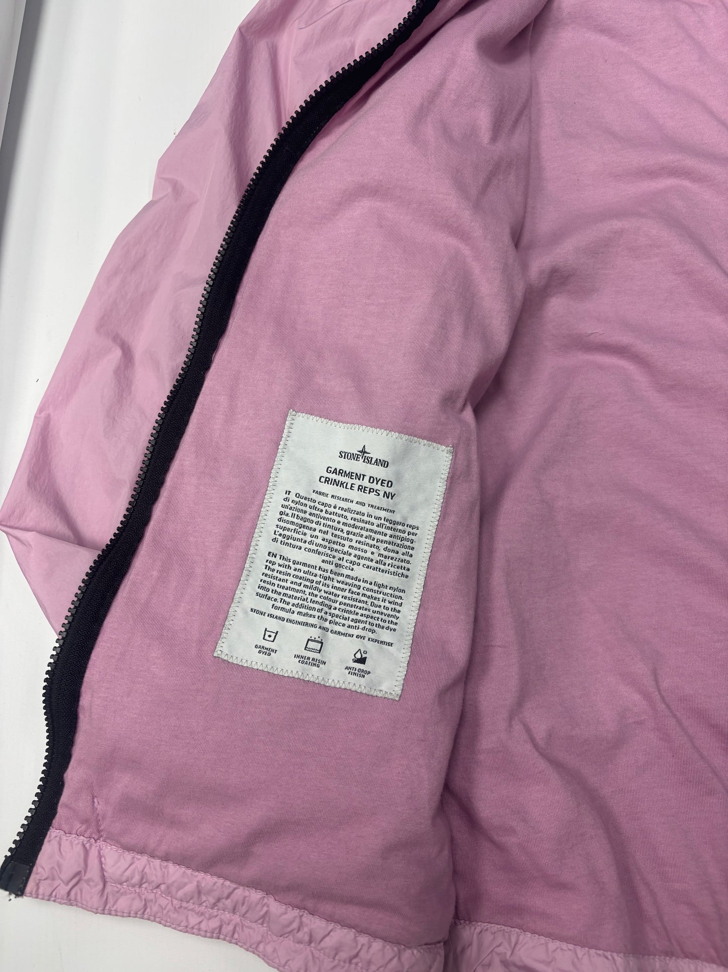 Stone island garment dyed crinkle reps jacket (M)