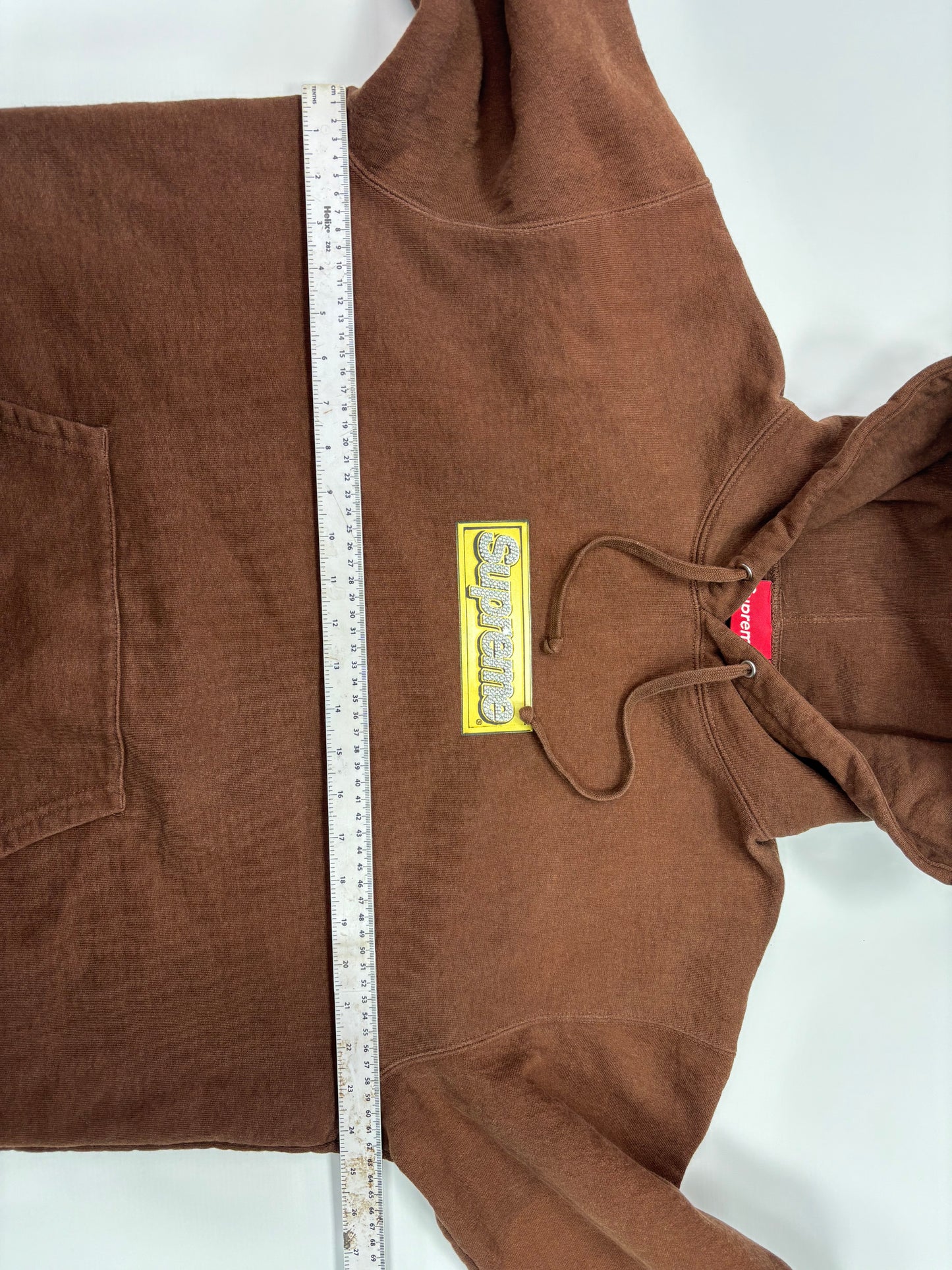 Supreme bling box logo hoodie (M)
