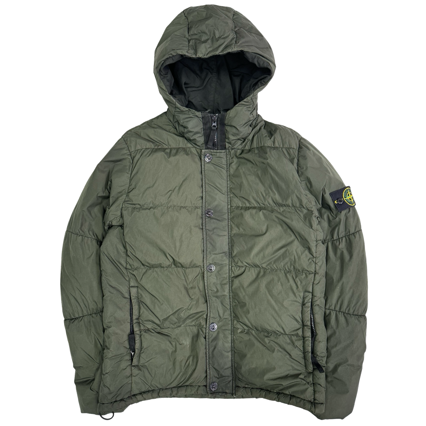 Stone island crinkle reps down jacket (L)