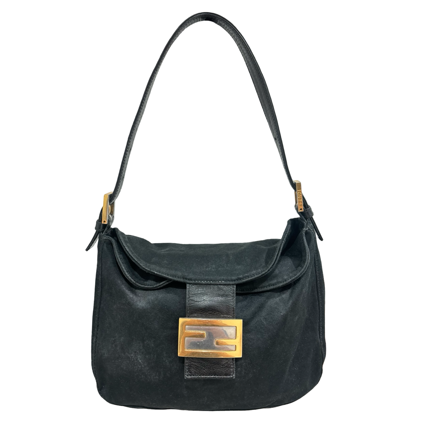 Fendi Mamma Baguette satin shoulder bag