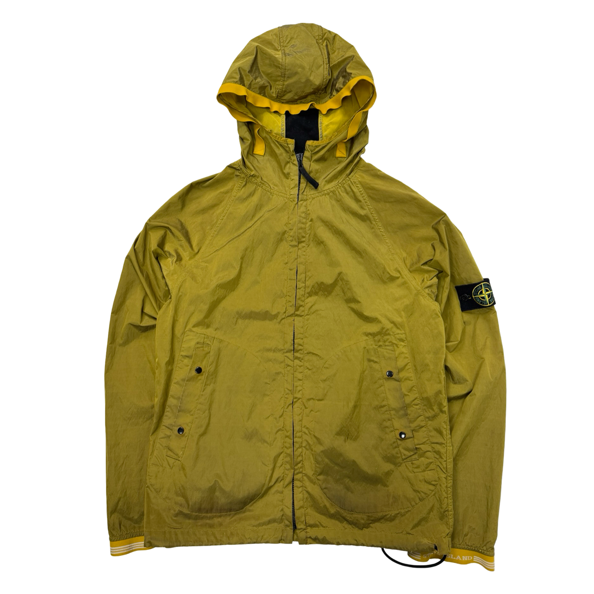 Stone island nylon hooded jacket ( M)