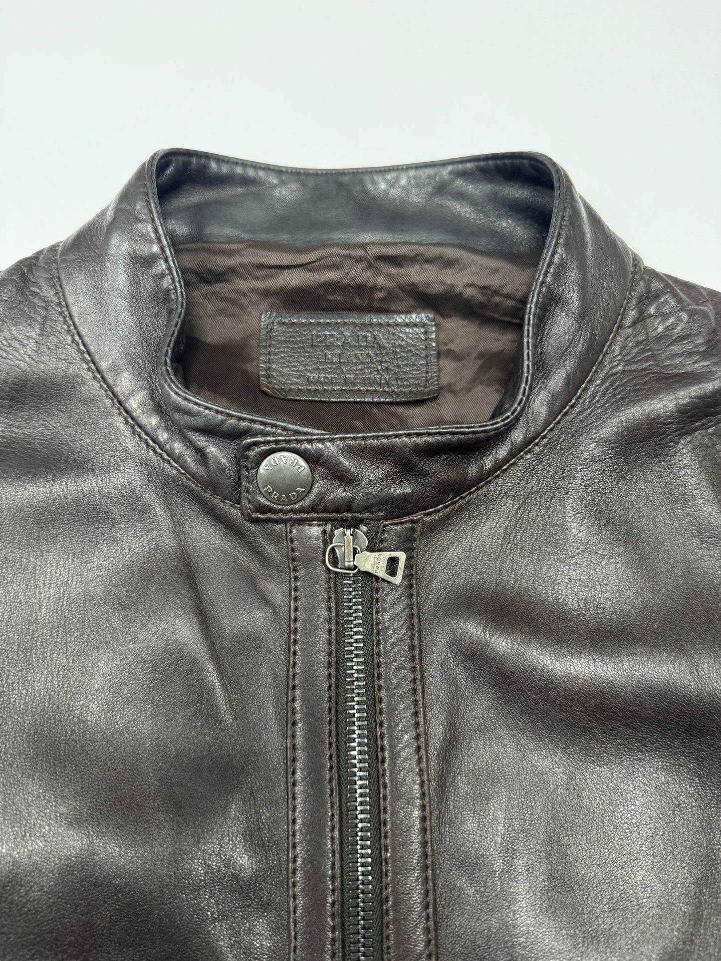 Prada Milano leather jacket (M)