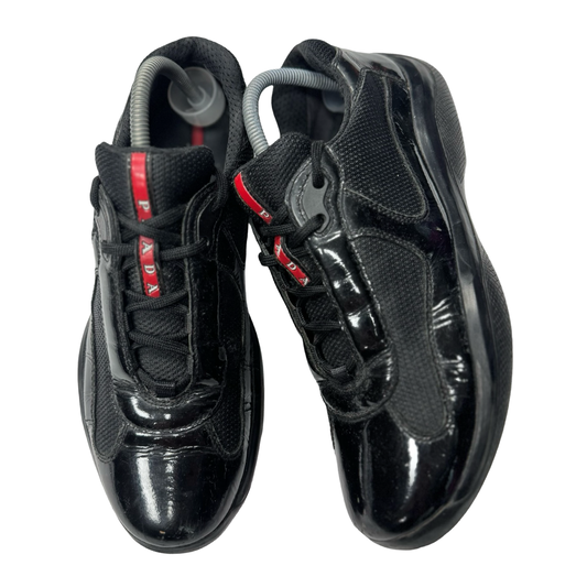 Prada America cup black patent leather (7.5)