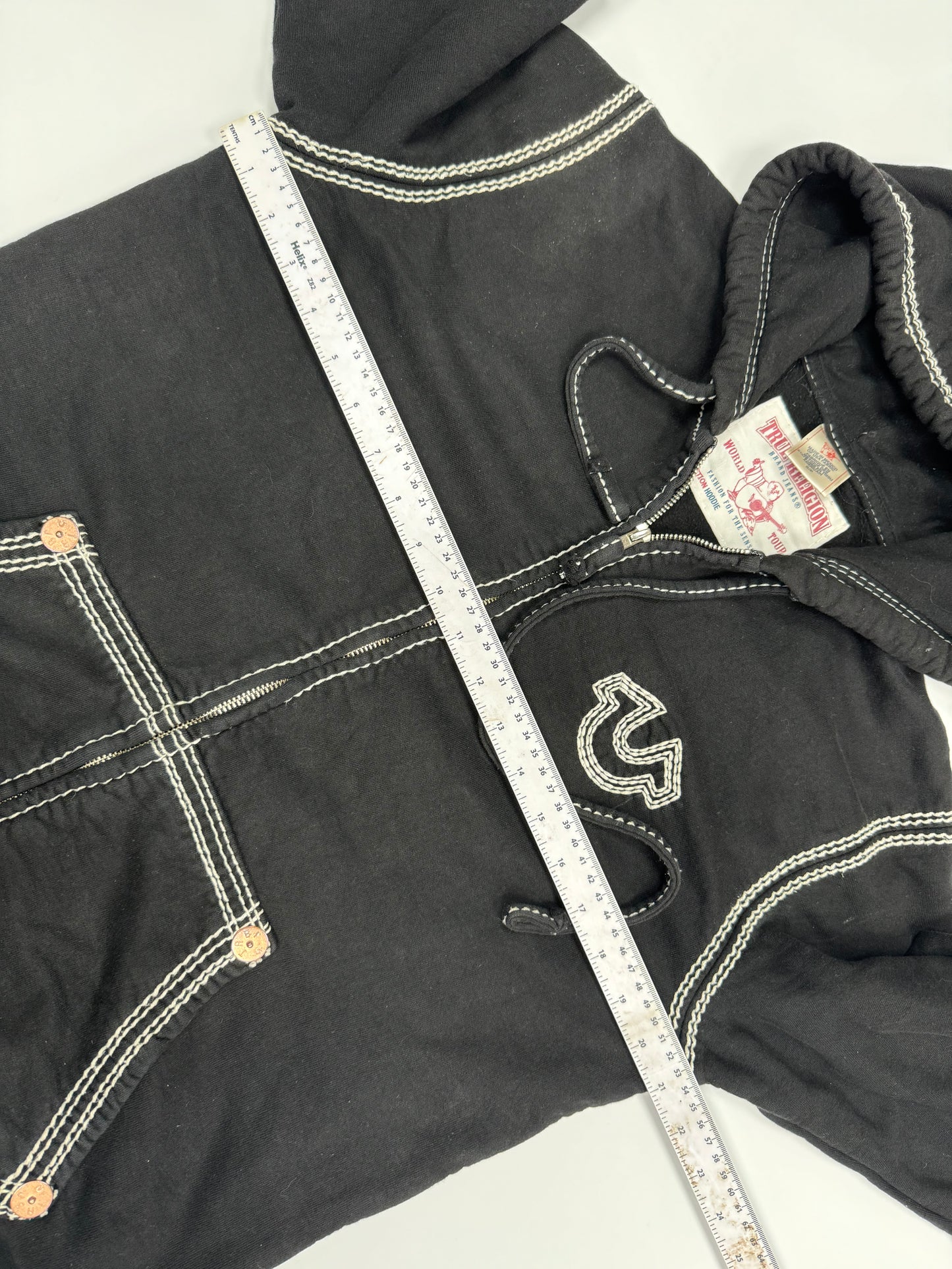 True religion big stitch hoodie (S)