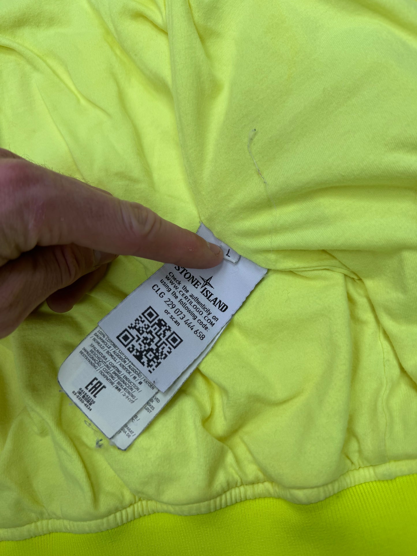 Stone island garment dyed jacket (M)