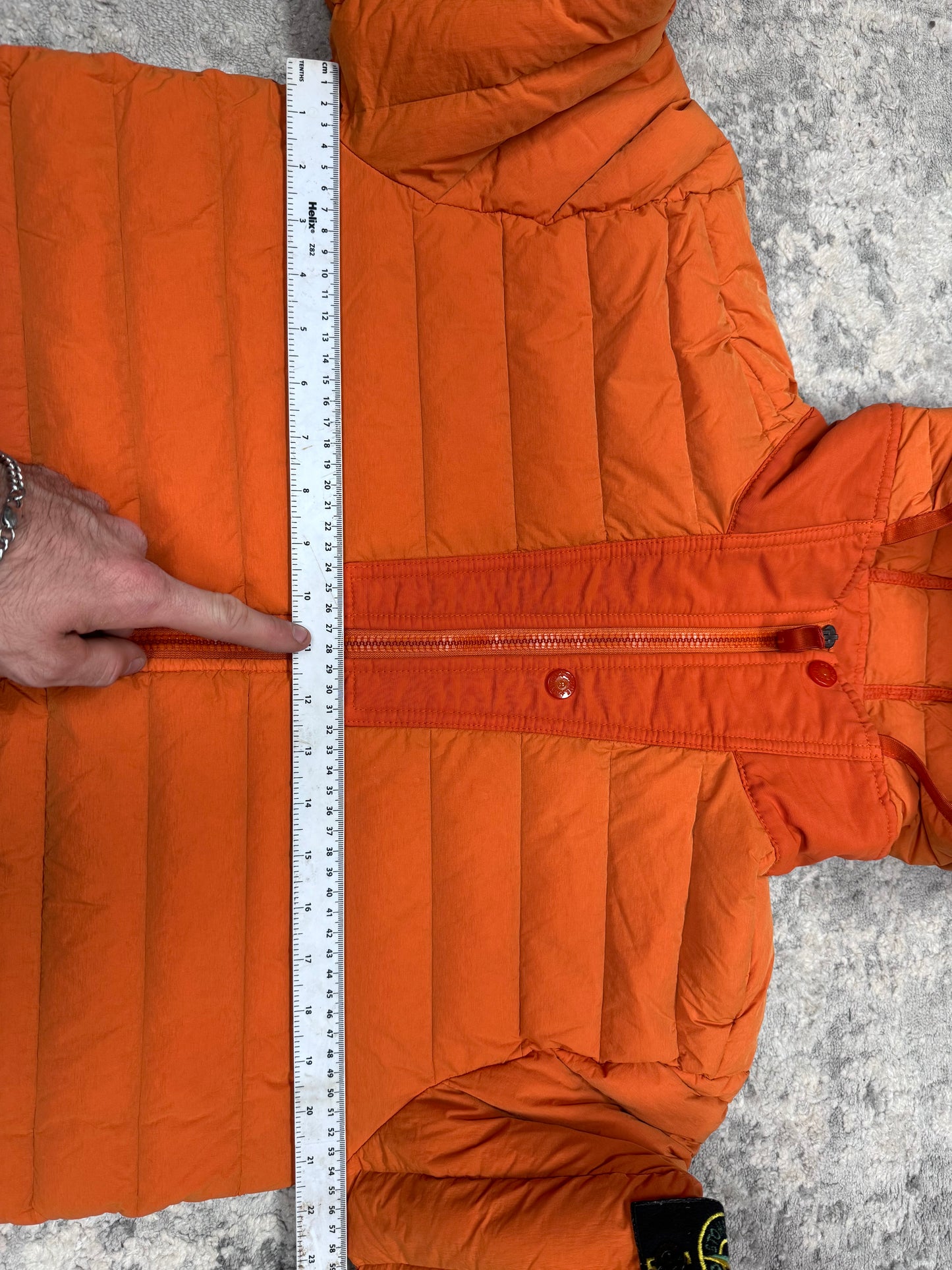 Stone island loom woven down jacket (M)