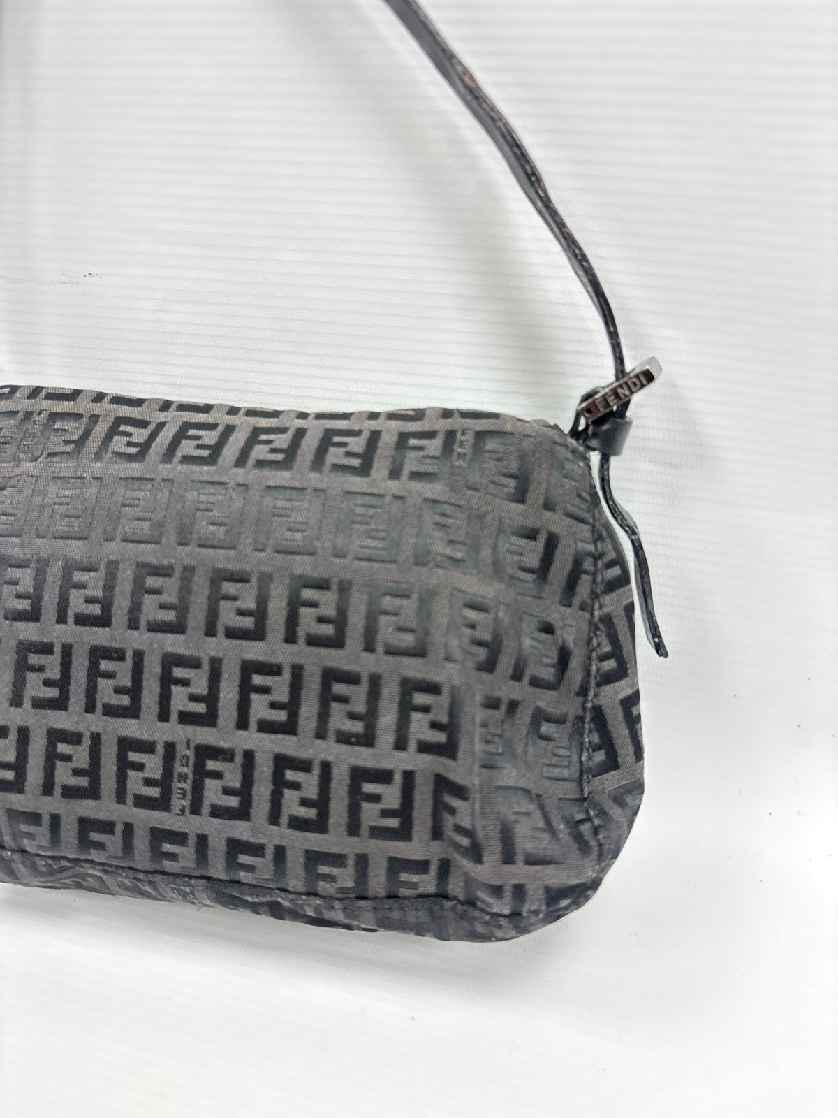 Fendi Zucca mini FF baguette shoulder bag