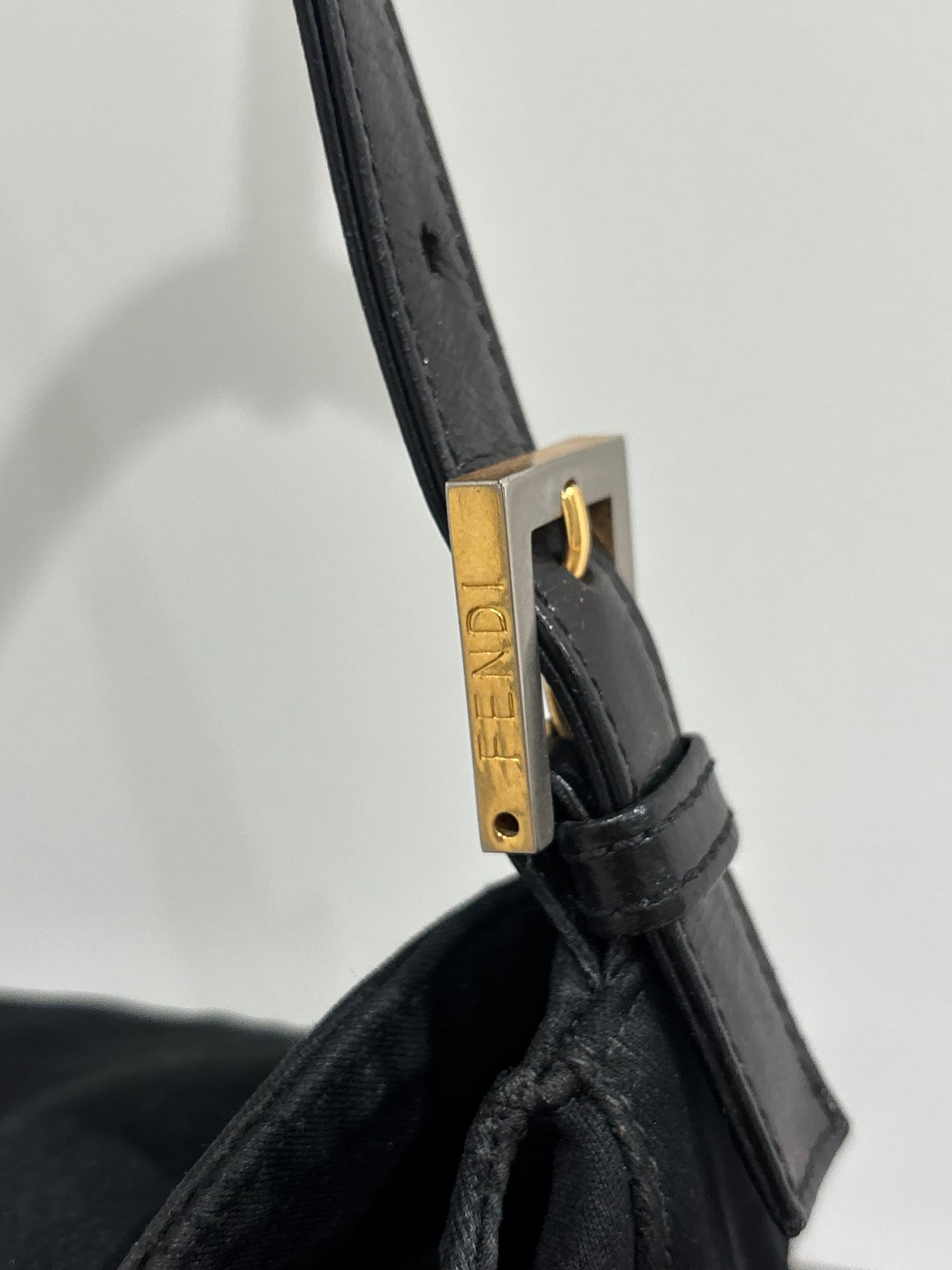 Fendi Mamma Baguette satin shoulder bag