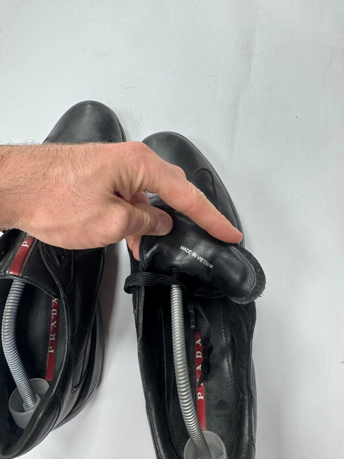 Prada America cup black leather (11.5)