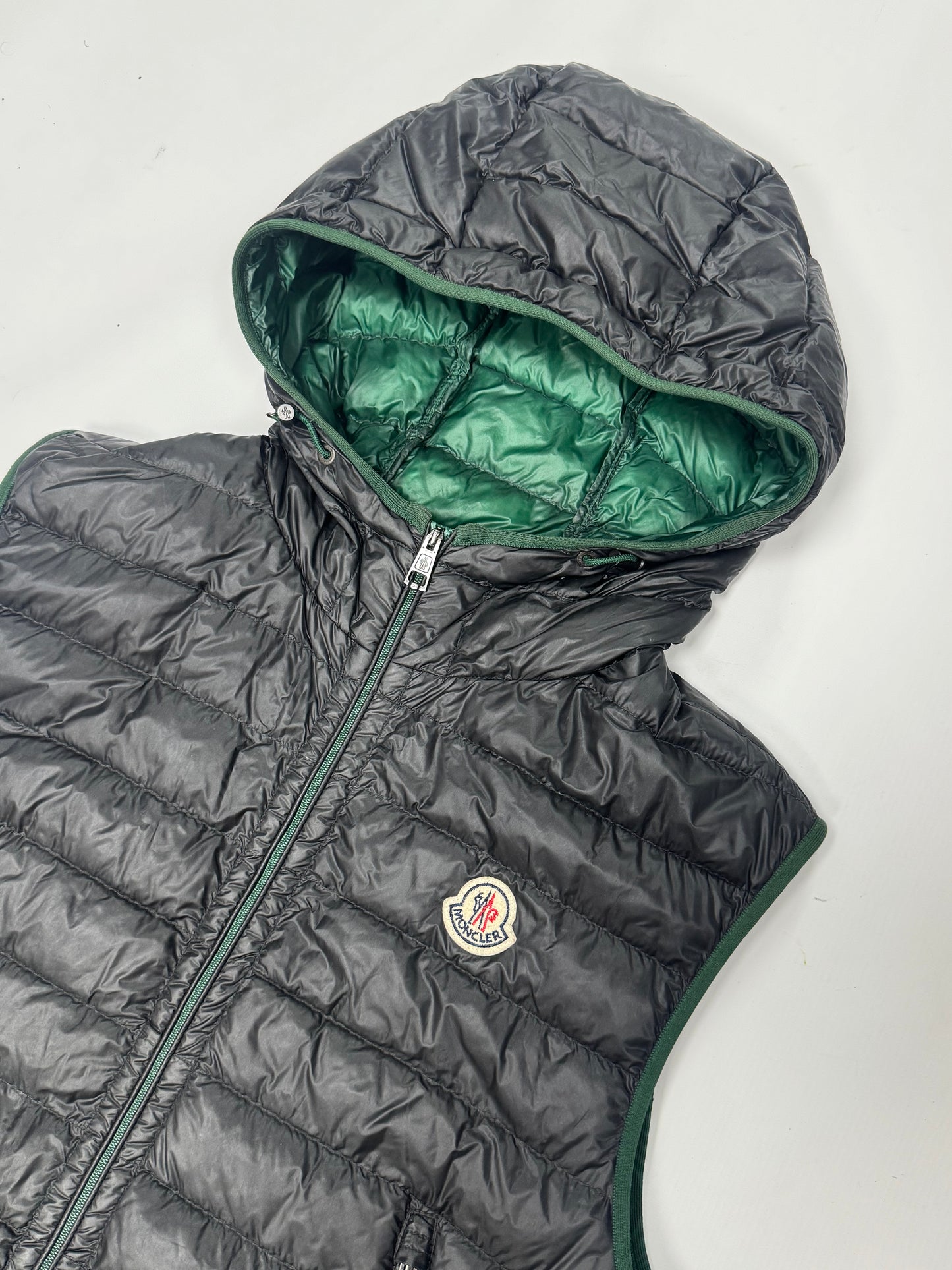 Moncler Hooded down gilet (S)