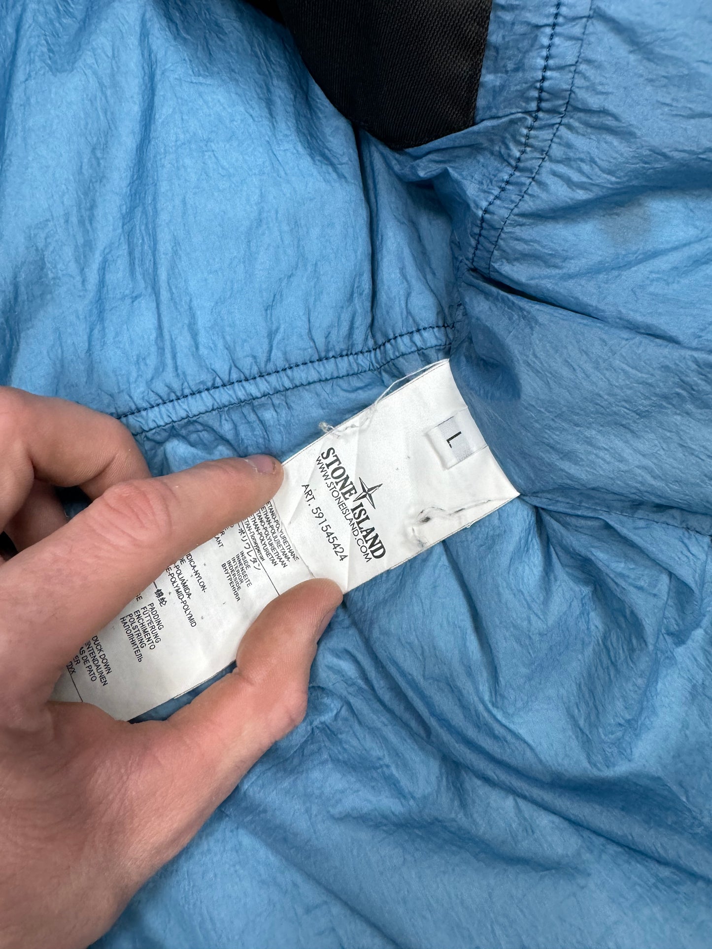 Stone island down jacket (L)