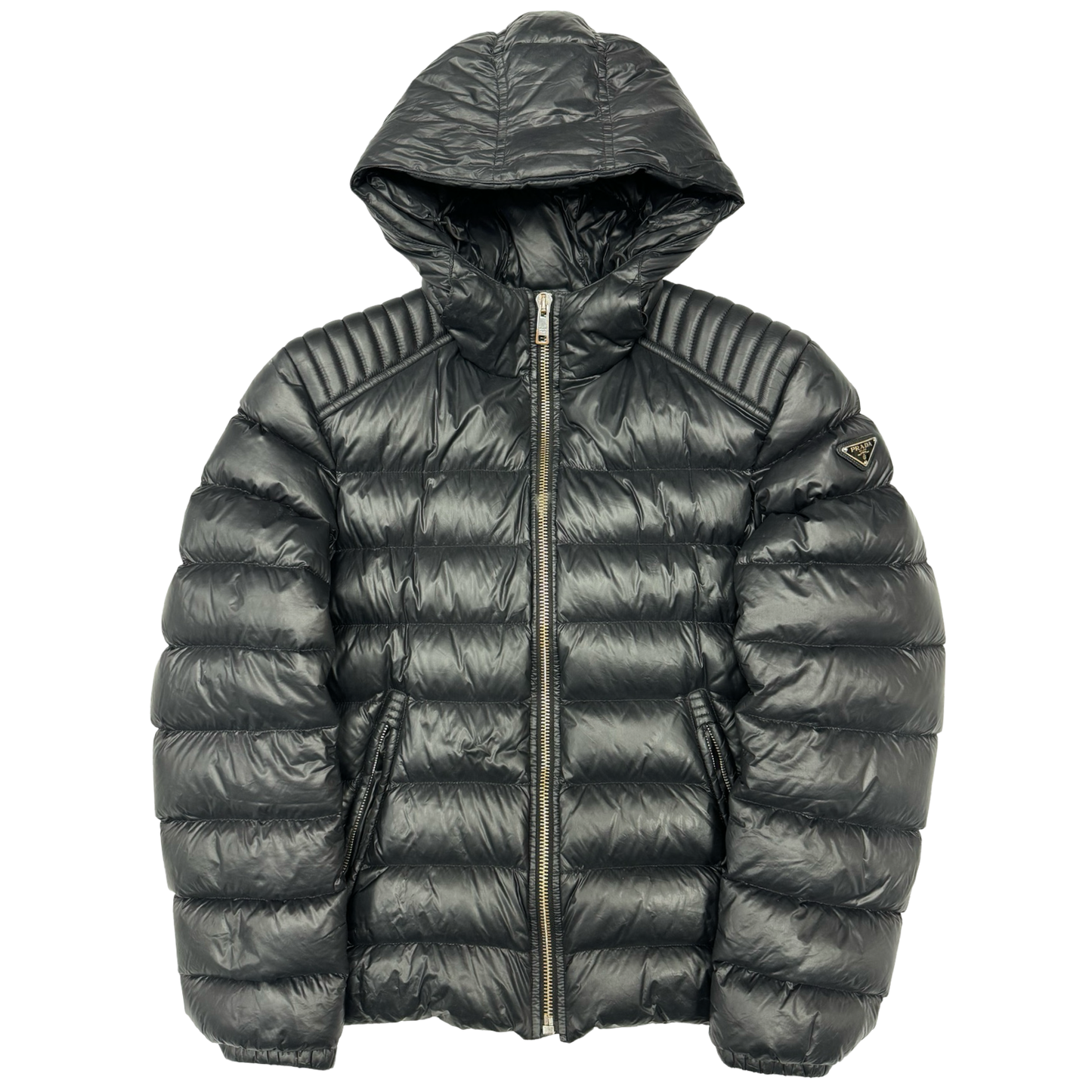 Prada Milano biker style down jacket (L)