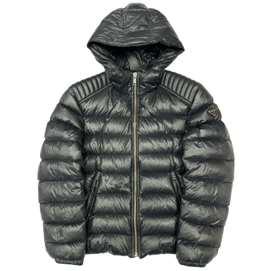 Prada Milano biker style down jacket (L)
