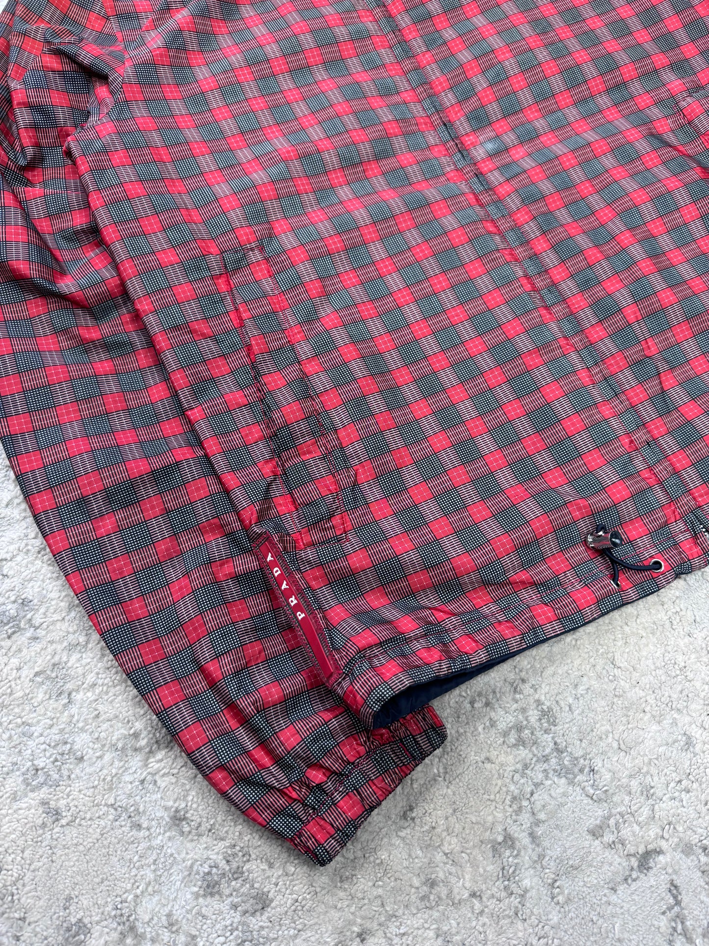 Prada sport chequered reversible nylon jacket (S)