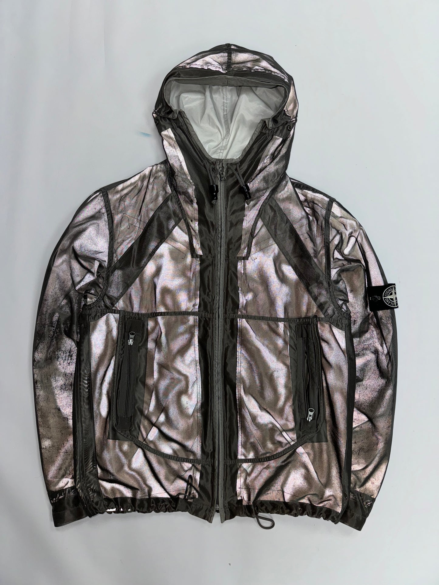 Stone island mesh reflective jacket (L)