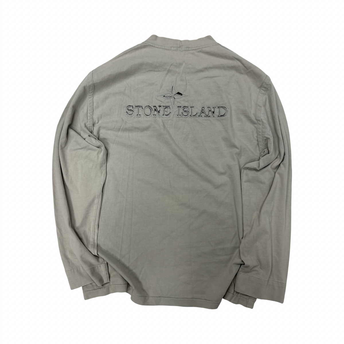 Stone island S/S 2004 spell out long sleeve top (XL)
