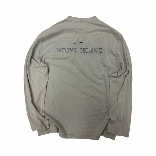 Stone island S/S 2004 spell out long sleeve top (XL)