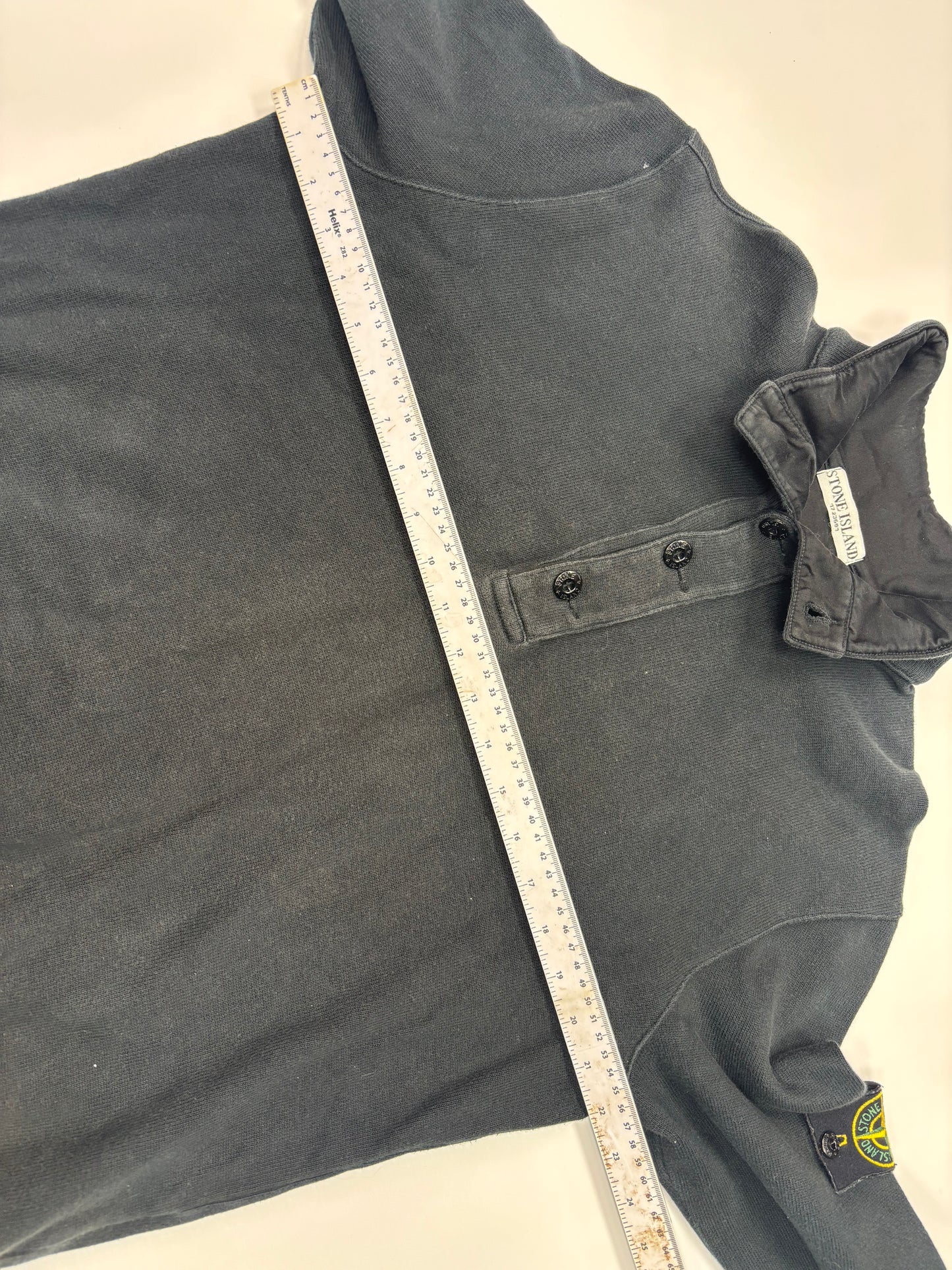 Stone island button up jumper (L)