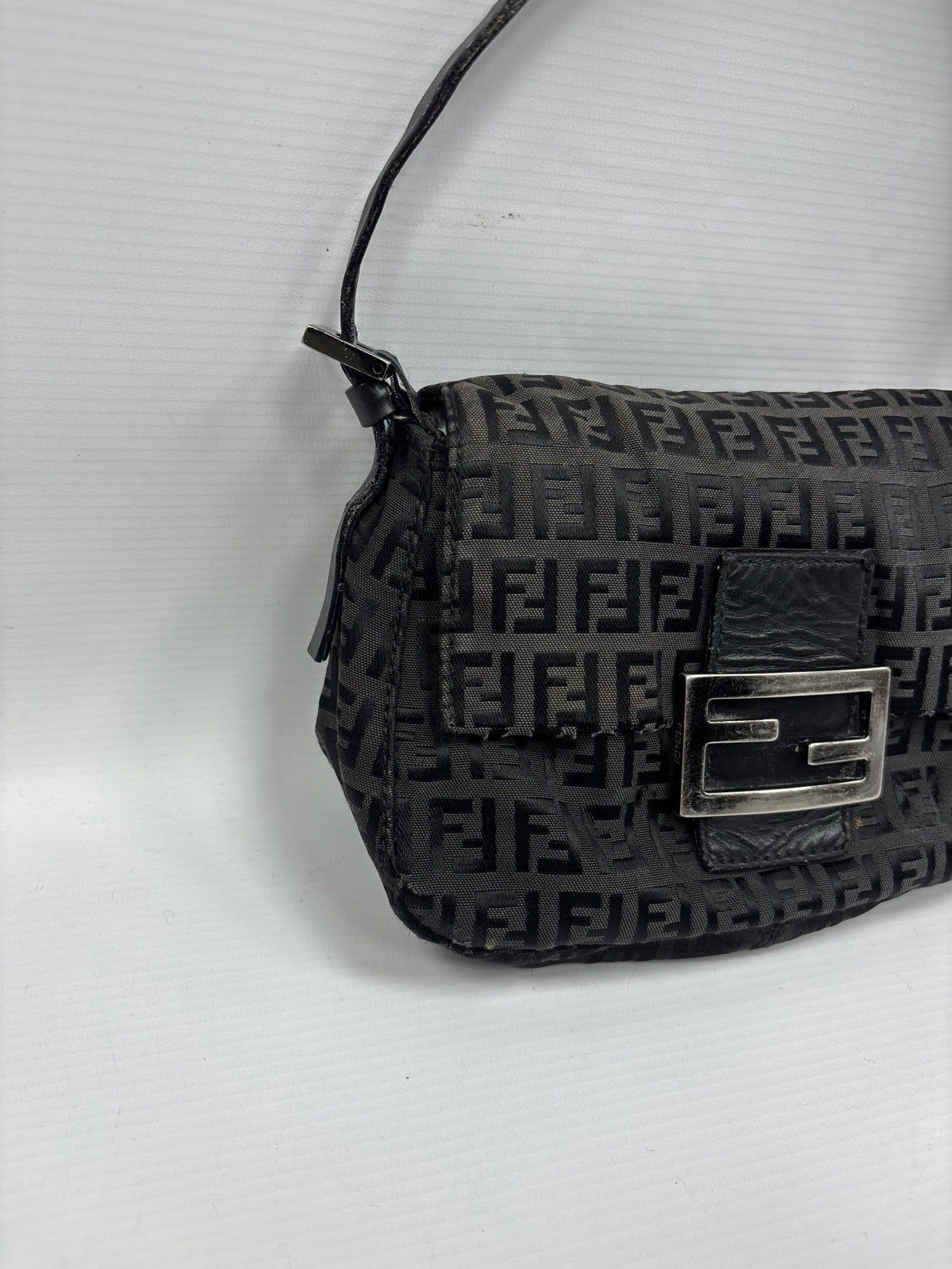 Fendi Zucca mini FF baguette shoulder bag
