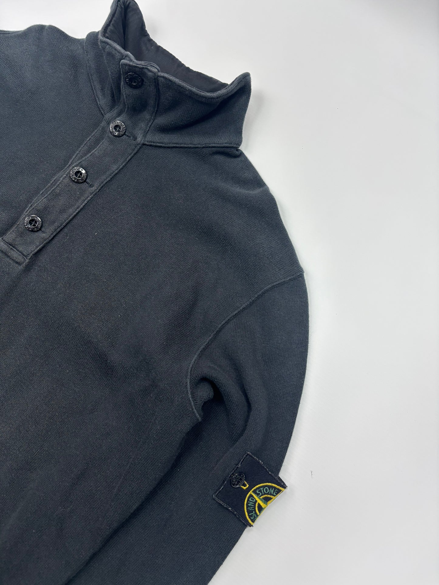 Stone island button up jumper (L)