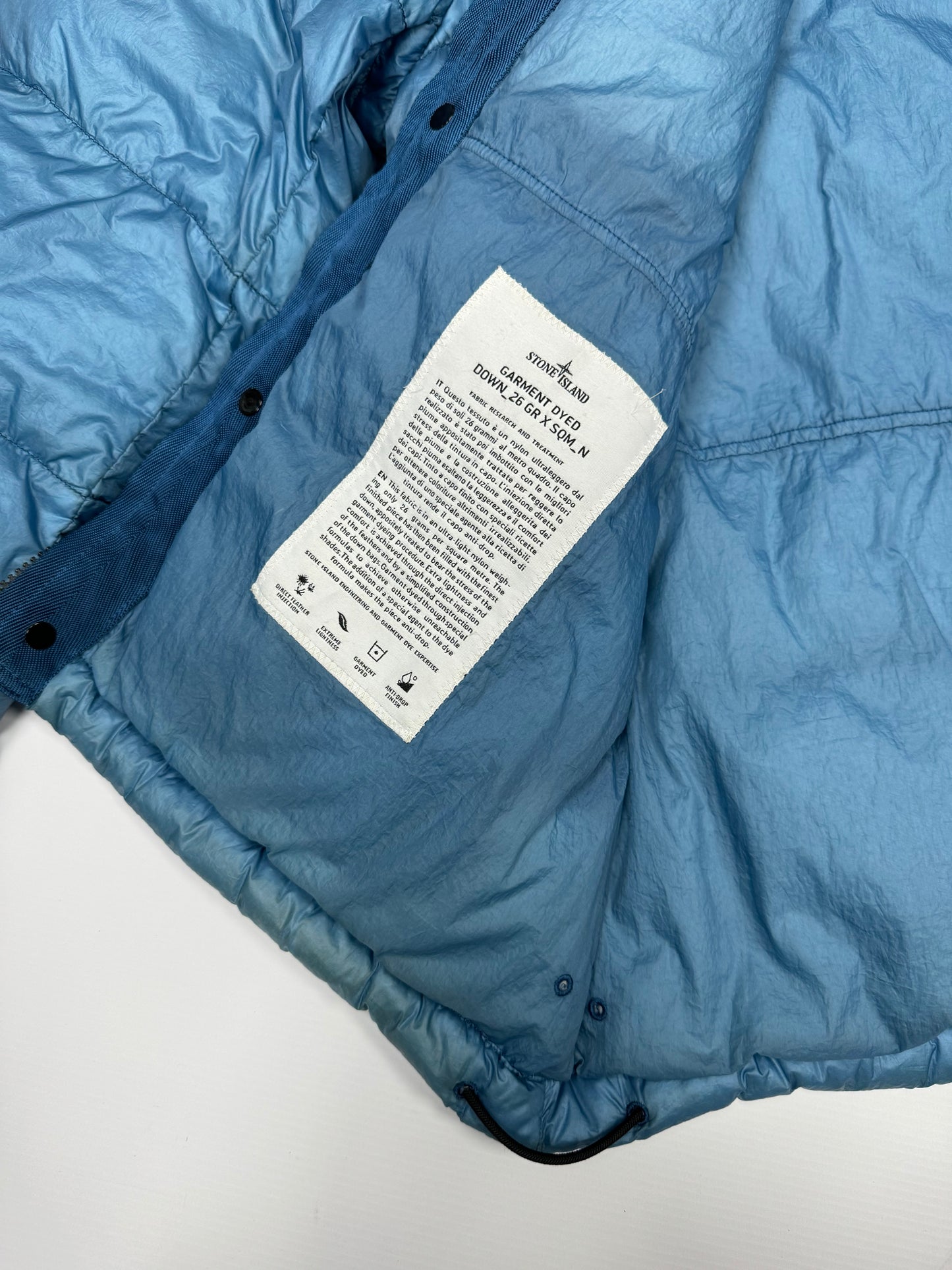 Stone island down jacket (L)
