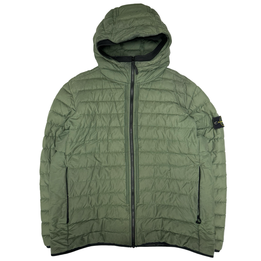 Stone island nylon tela down jacket (XXL)