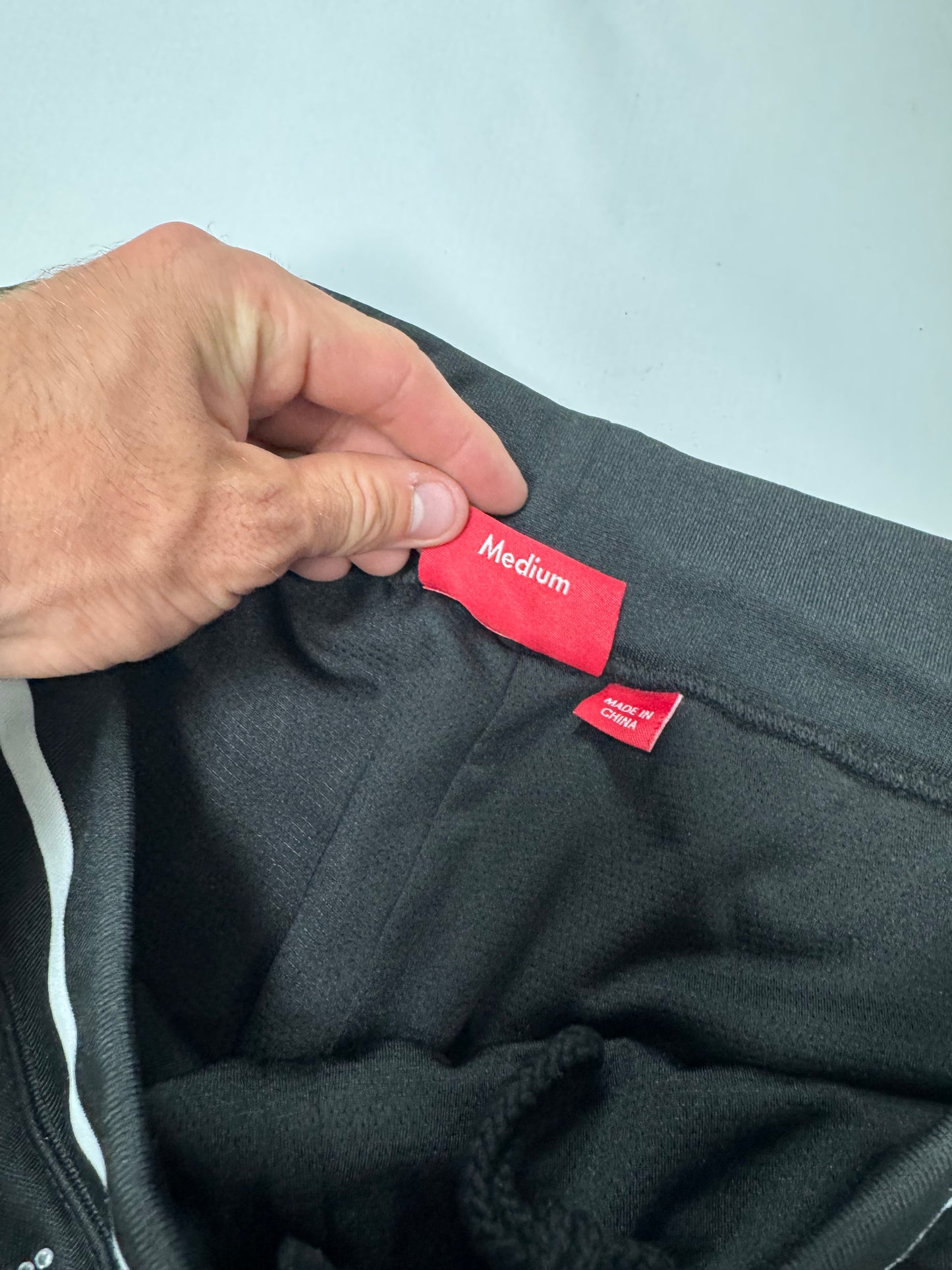 Supreme rhinestone jersey jogger shorts (M)