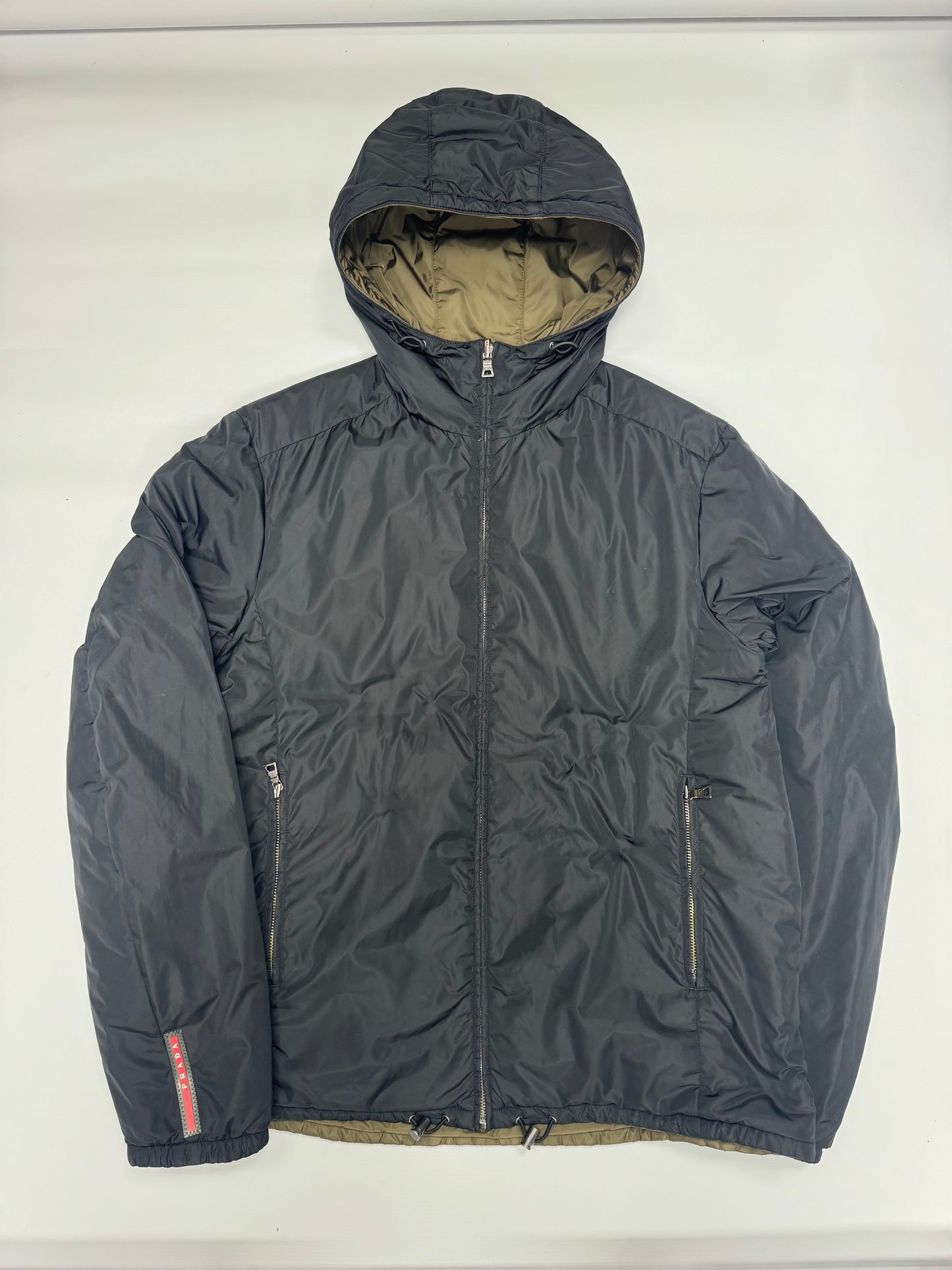 Prada sport padded nylon reversible jacket (L)