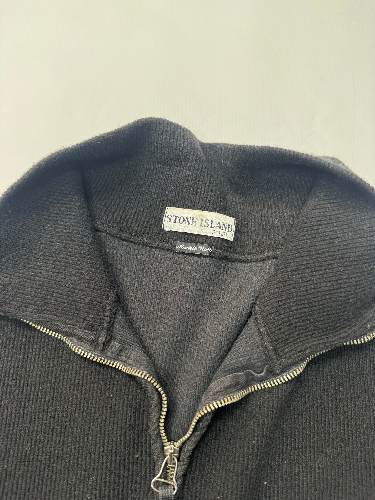 Stone island vintage quarter zip knit sweatshirt (XXL)