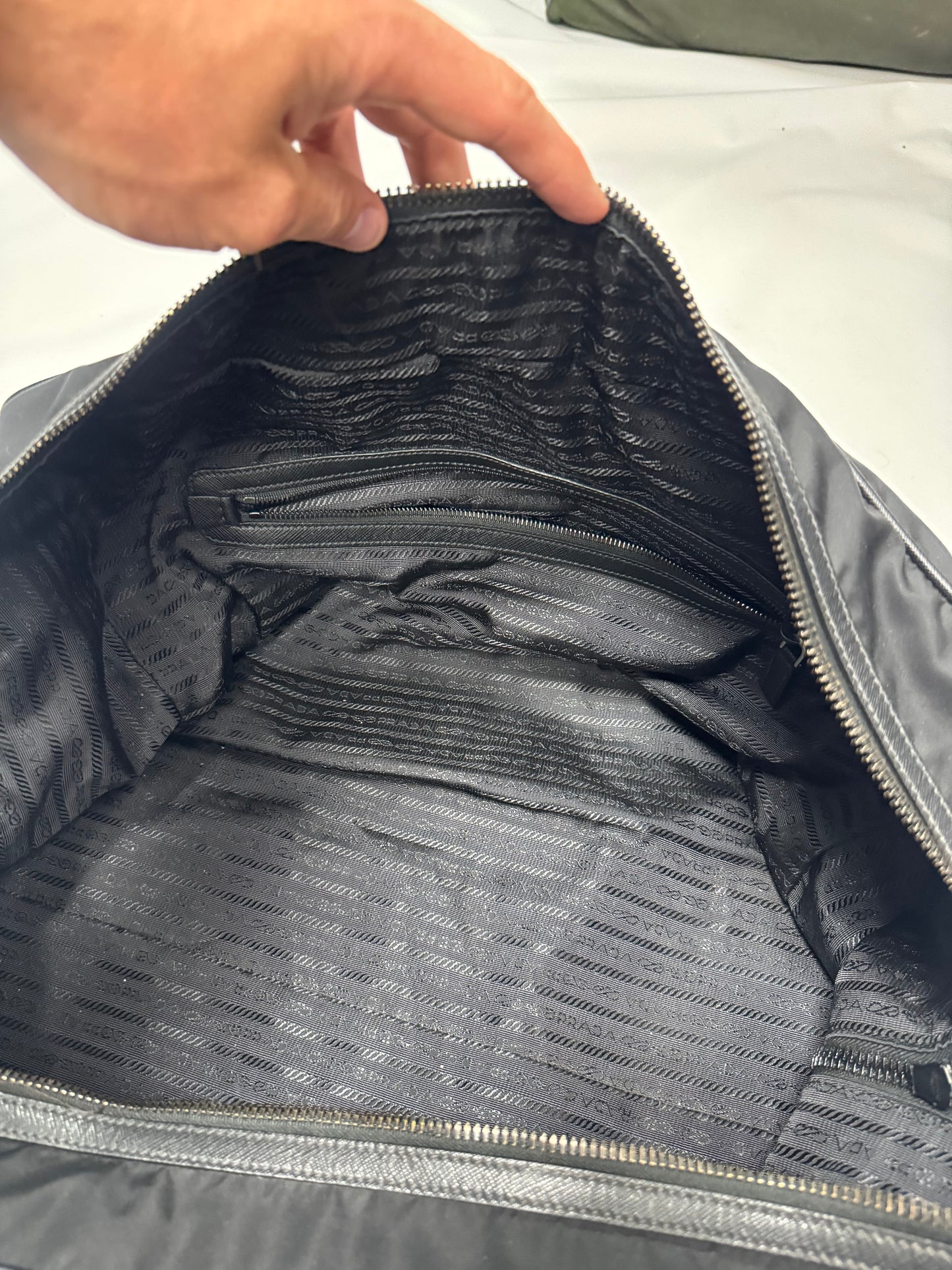 Prada Milano nylon duffle bag (M)