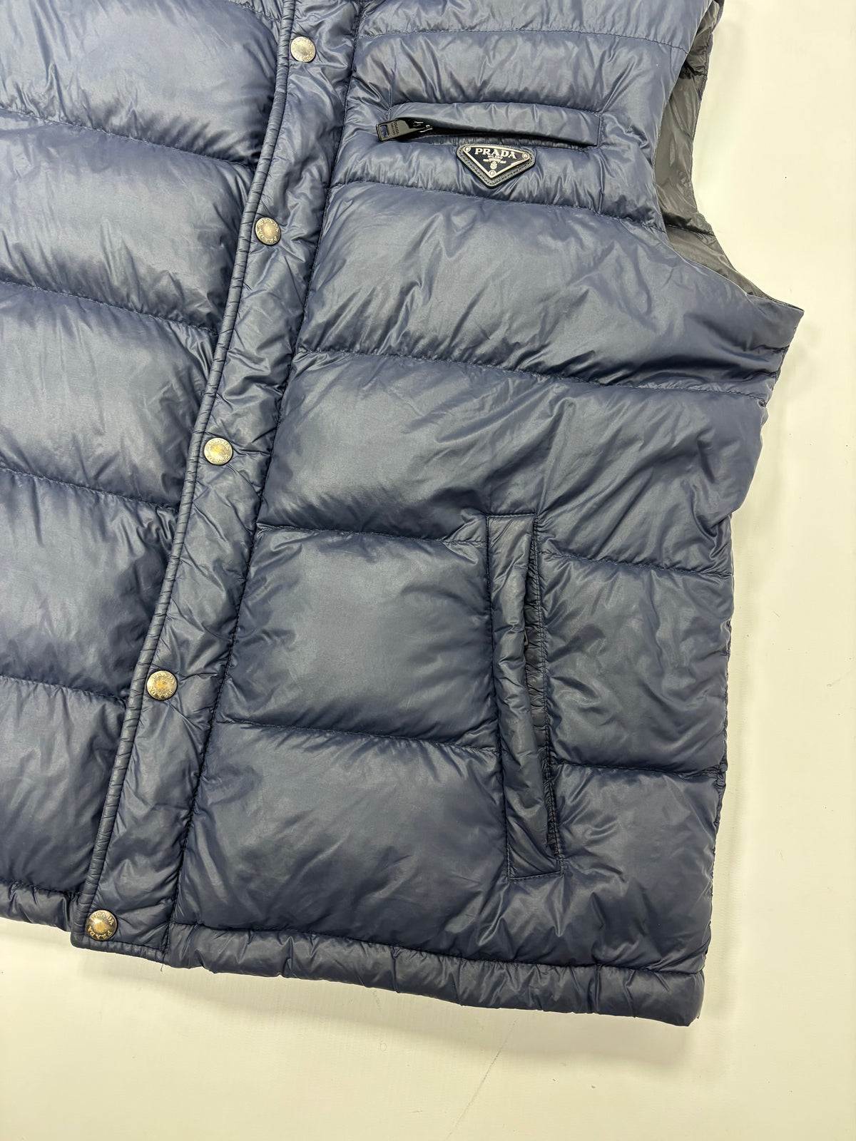 Prada Milano nylon down gilet (XL)
