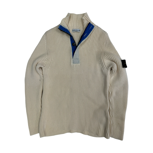 Stone island quarter zip knit (L)