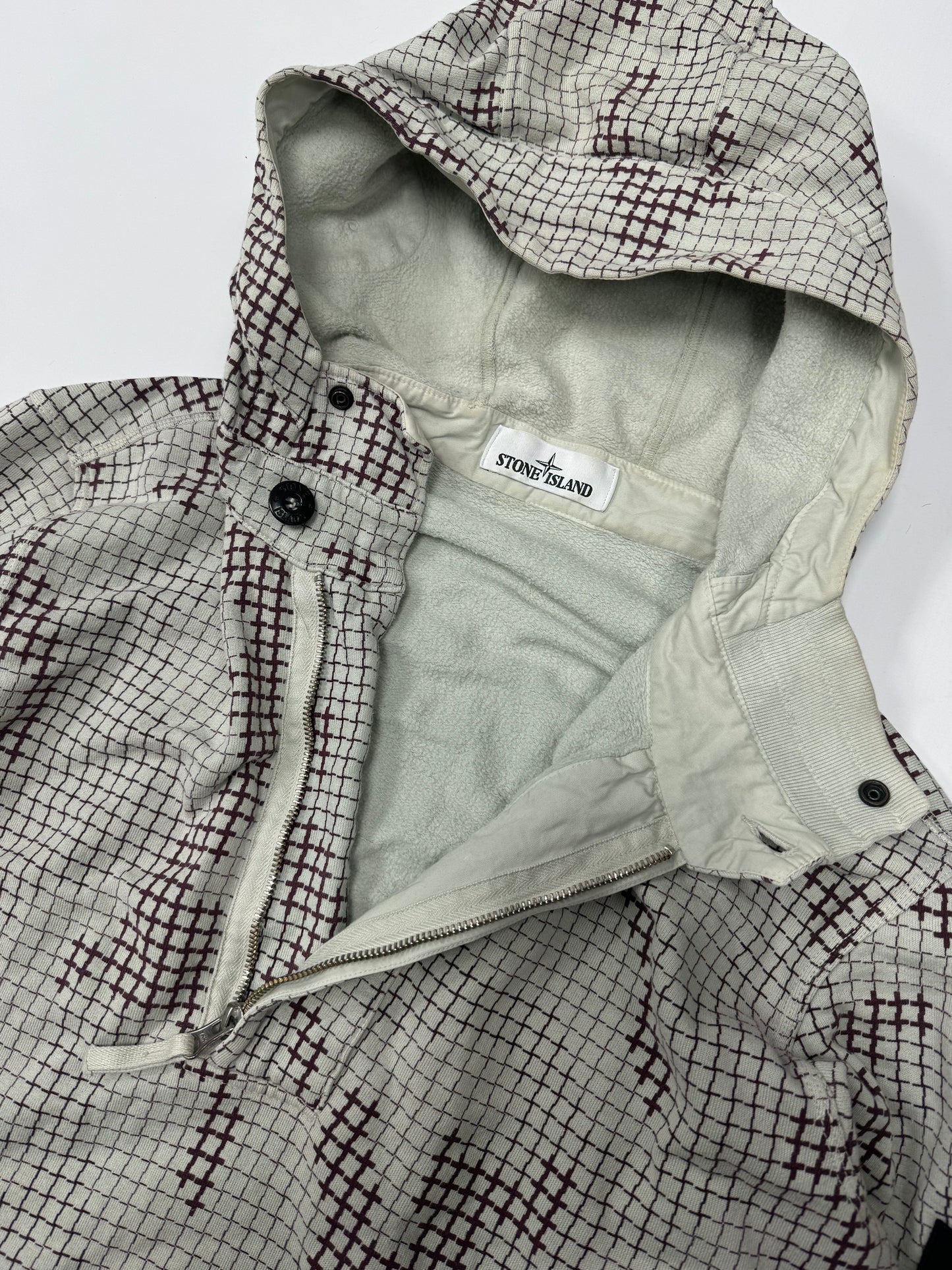 Stone island grid camo hoodie (M)