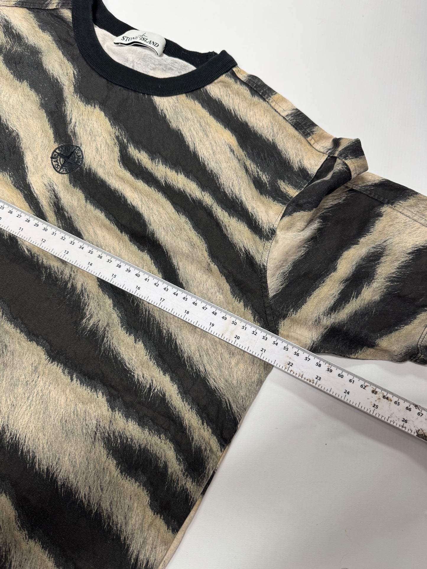 Stone island white tiger camo T shirt (M)