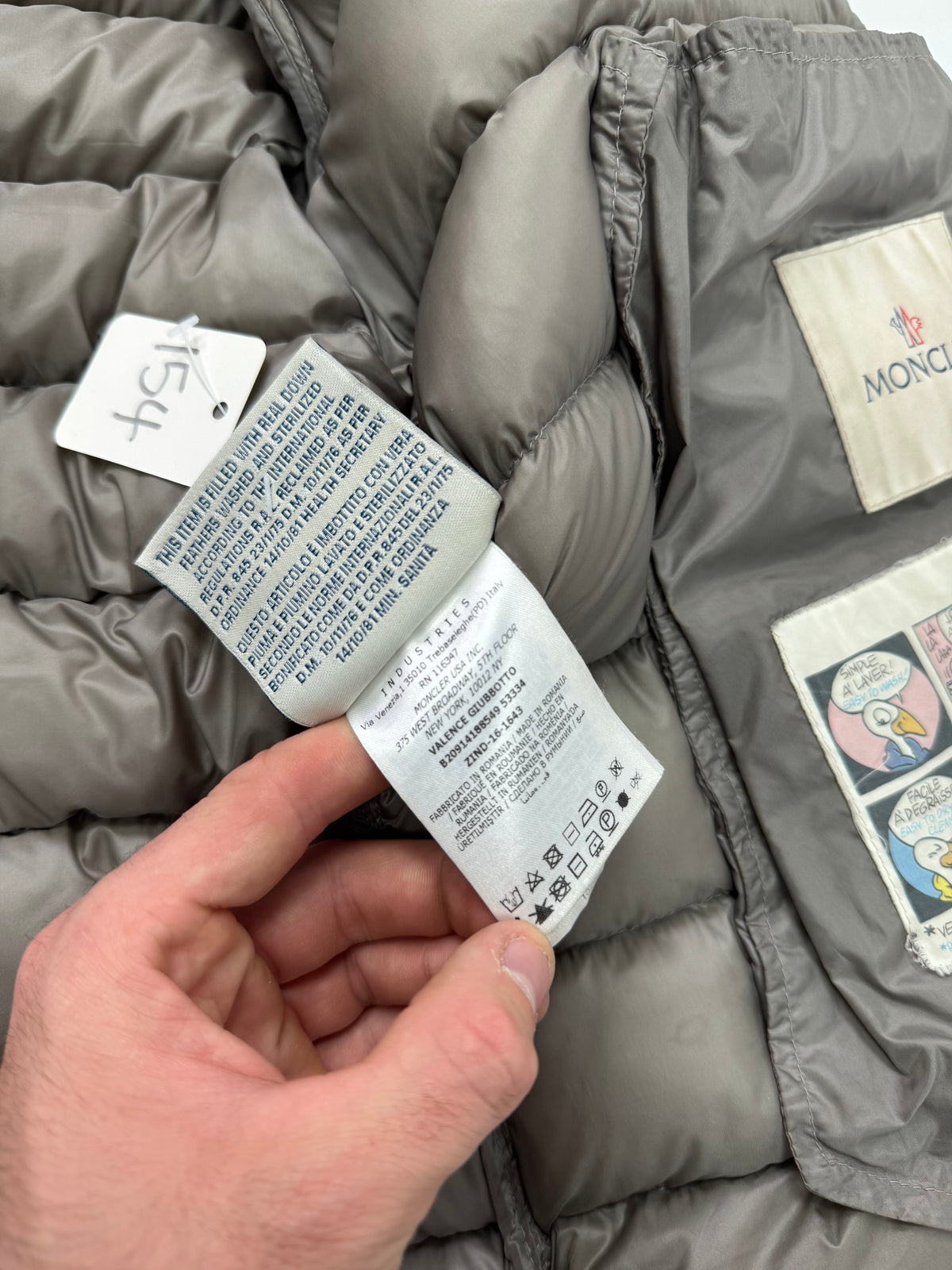 Moncler valance giubbotto down jacket (M)