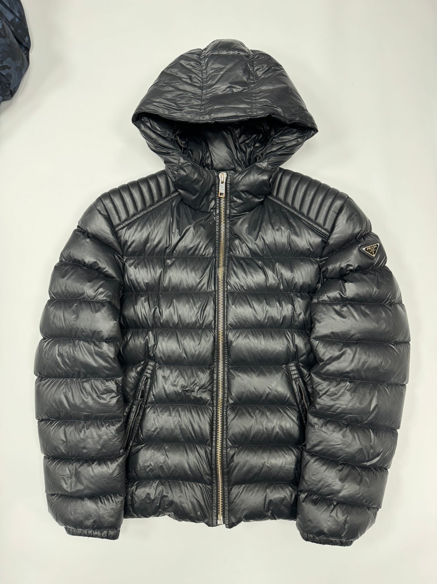 Prada Milano biker style down jacket (L)