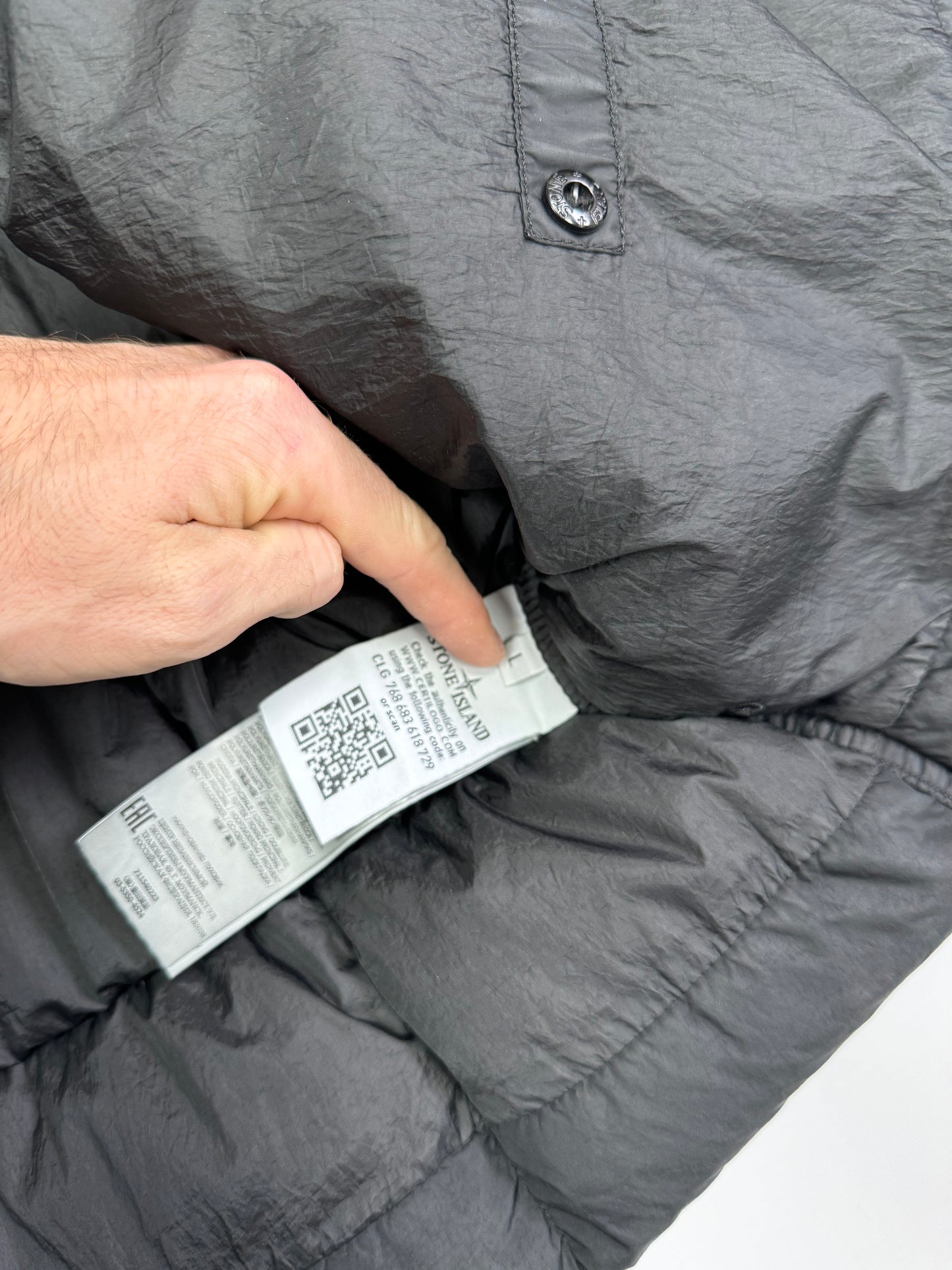 Stone island crinkle reps puffer (L)