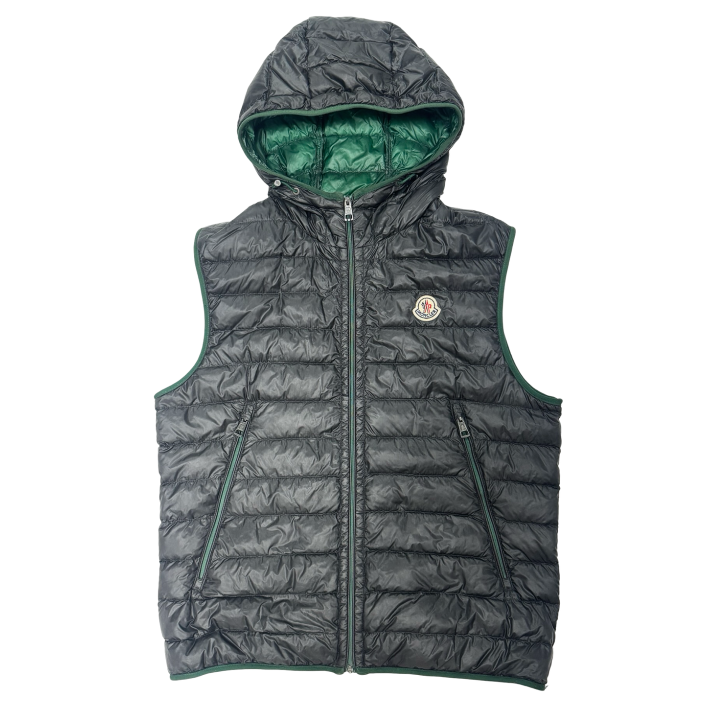 Moncler Hooded down gilet (S)